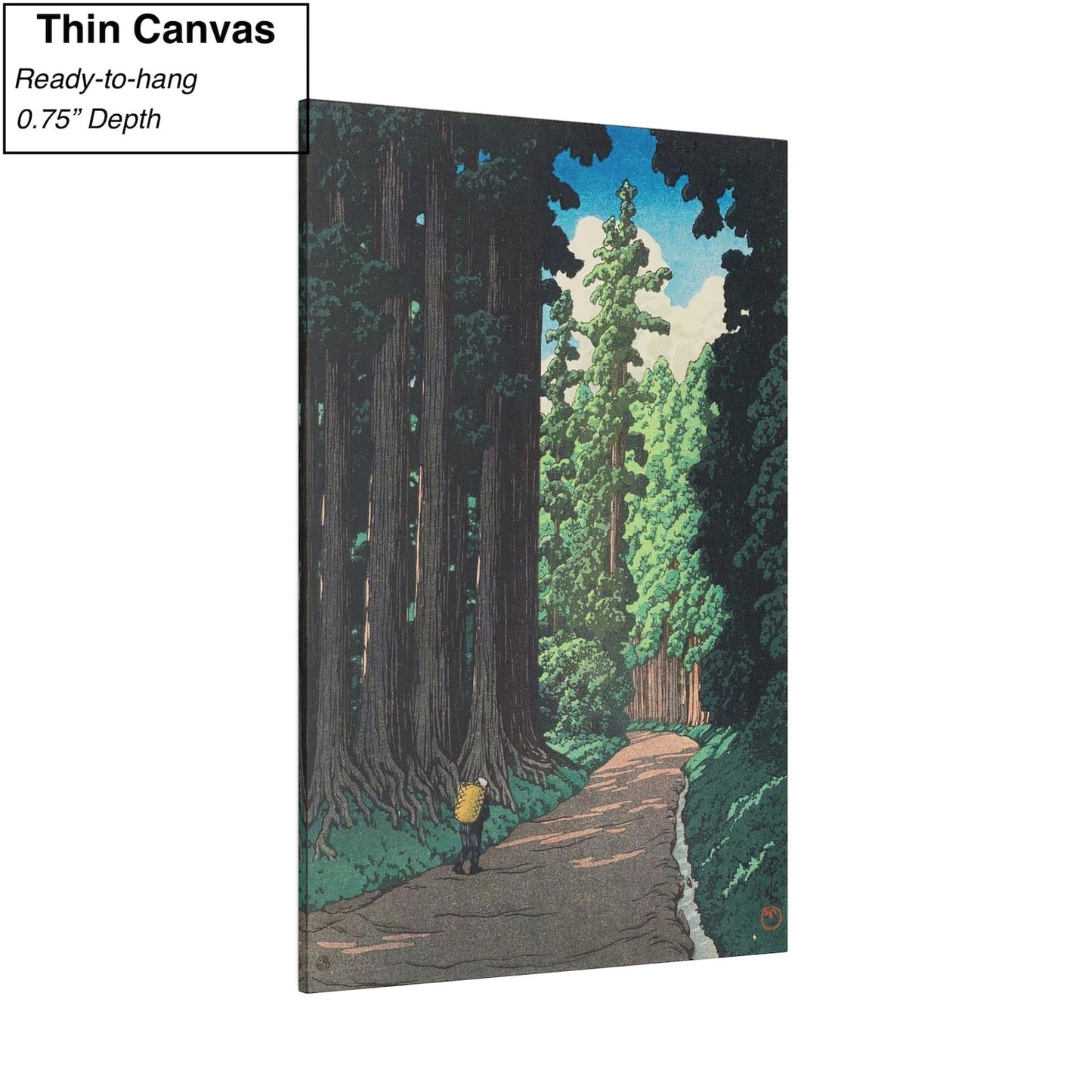 The Road to Nikko by Hasui Kawase Canvas/Poster Wall Art Reproduction