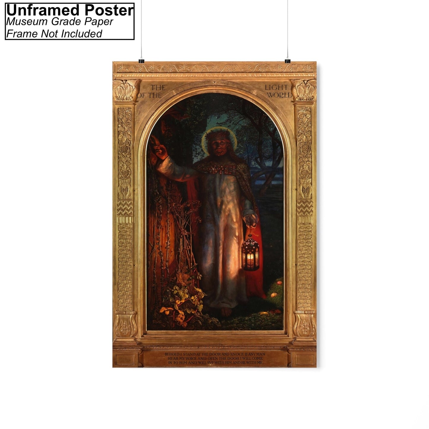 The Light of the World by William Holman Hunt Poster