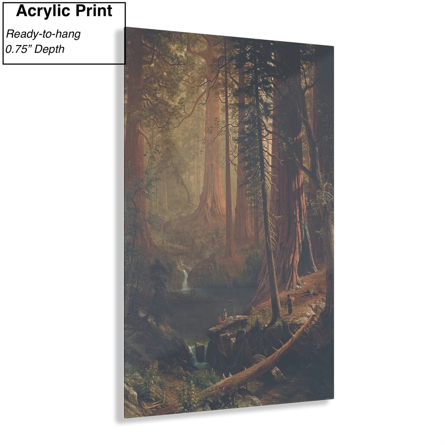 Albert Bierstadt Giant Redwood Trees of California Acrylic Print