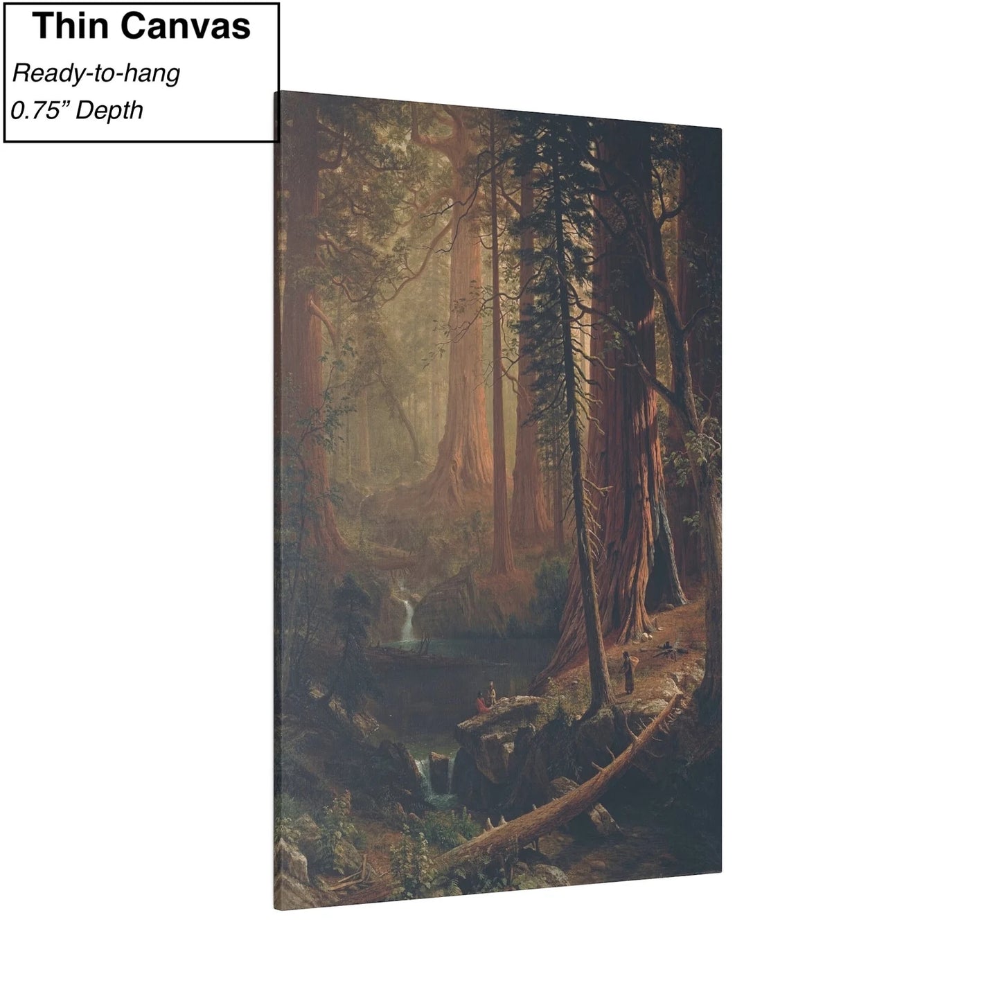 Albert Bierstadt Giant Redwood Trees of California Canvas Print