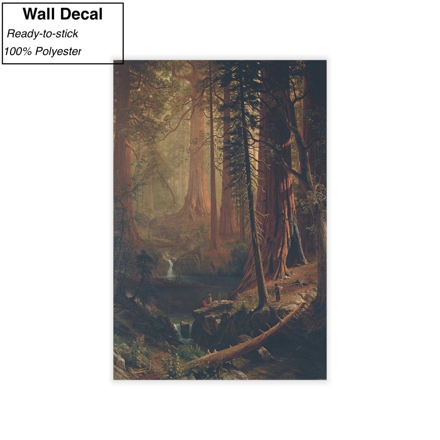 Albert Bierstadt Giant Redwood Trees of California Wall Decal