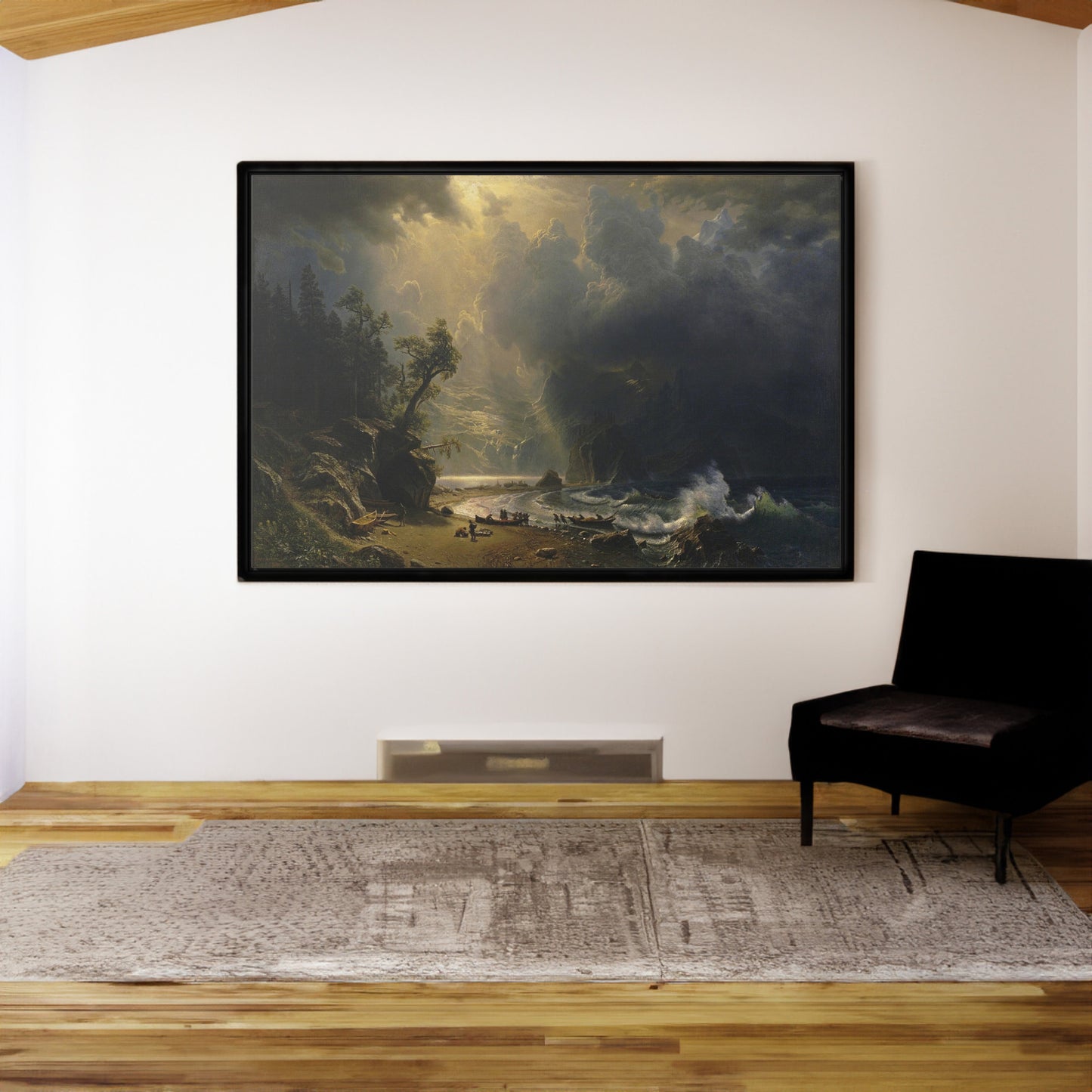 Albert Bierstadt Puget Sound on the Pacific Coast Painting Print