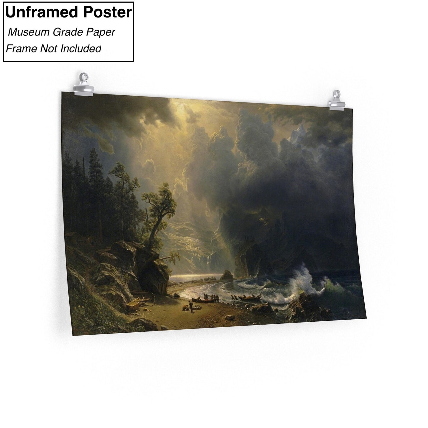 Albert Bierstadt Puget Sound on the Pacific Coast Poster