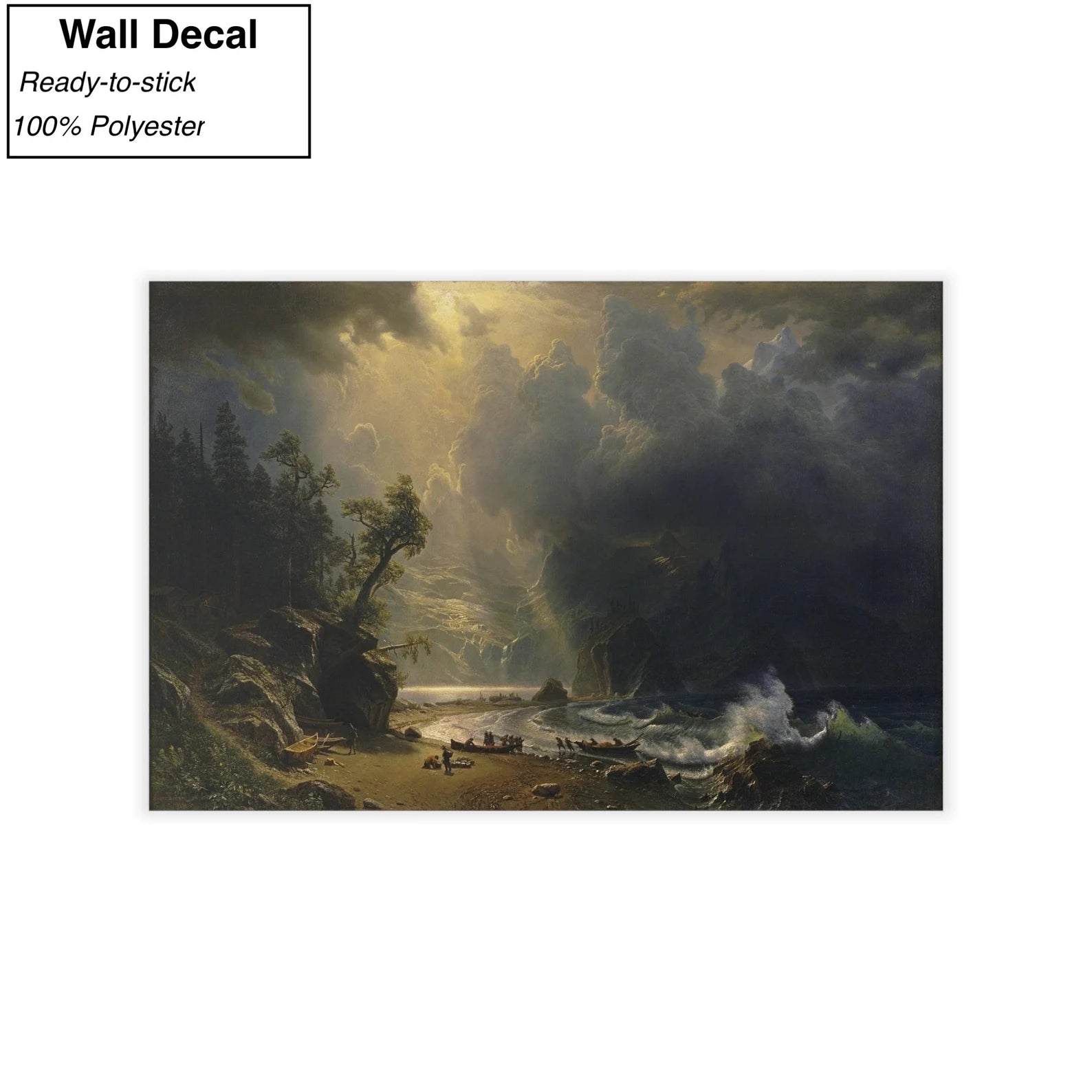 Albert Bierstadt Puget Sound on the Pacific Coast Wall Decal