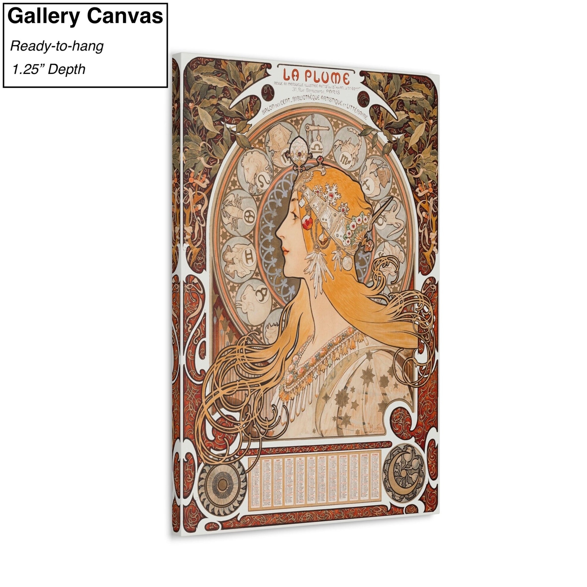 Alphonse Maria Mucha Zodiac Canvas