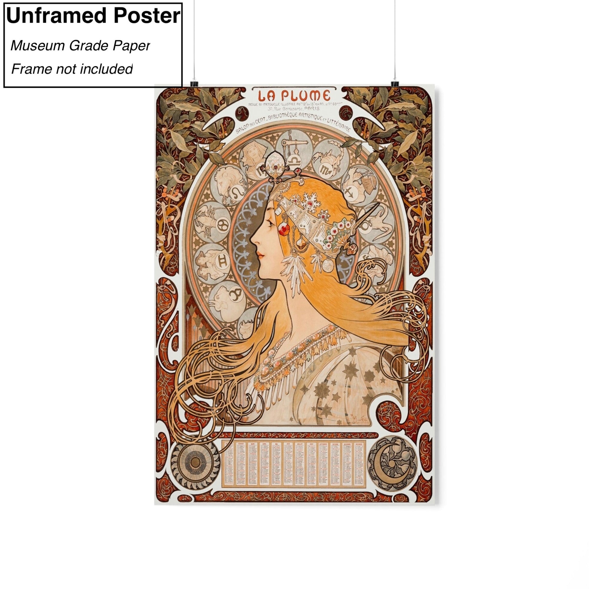 Alphonse Maria Mucha Zodiac Poster