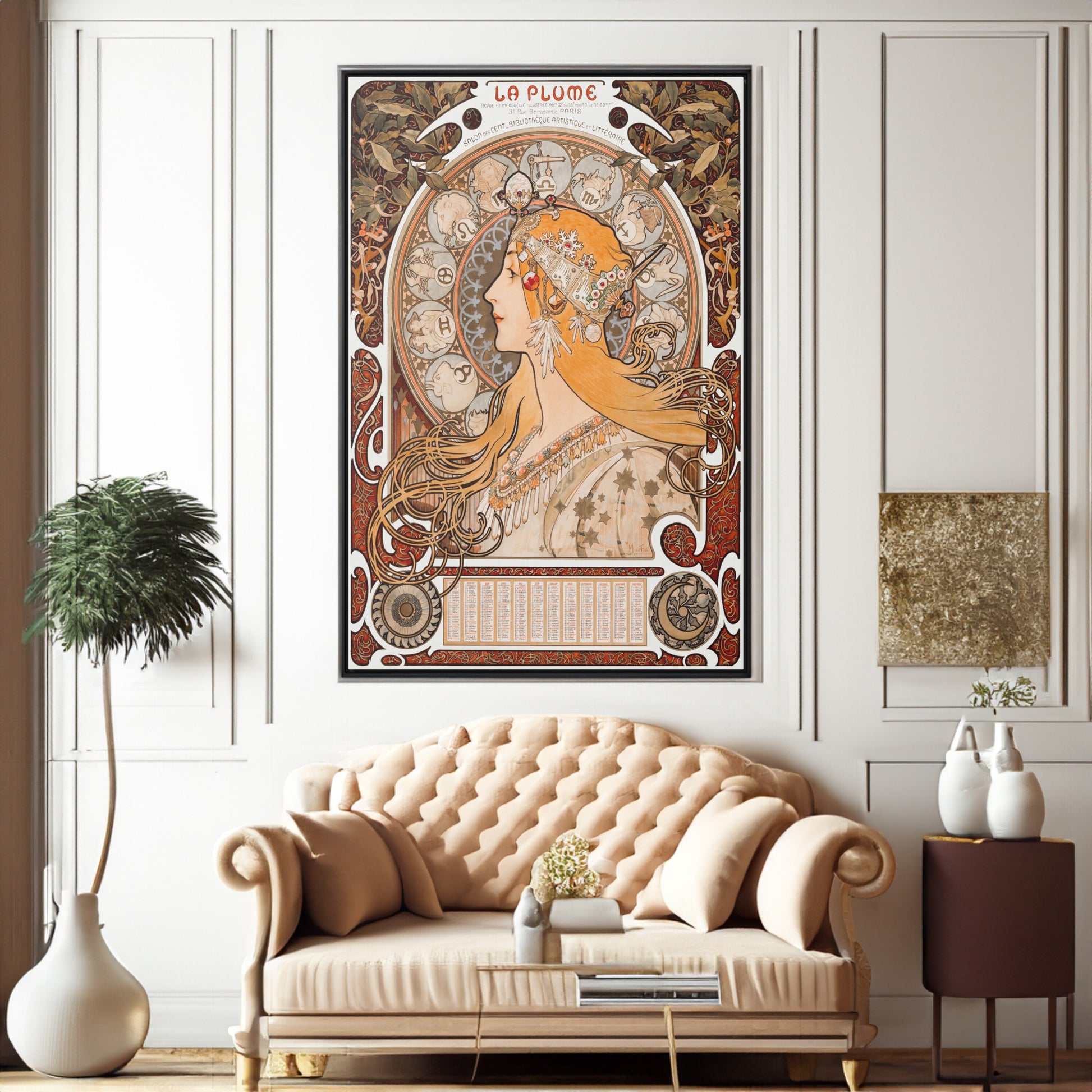 Alphonse Mucha Zodiac Painting Print