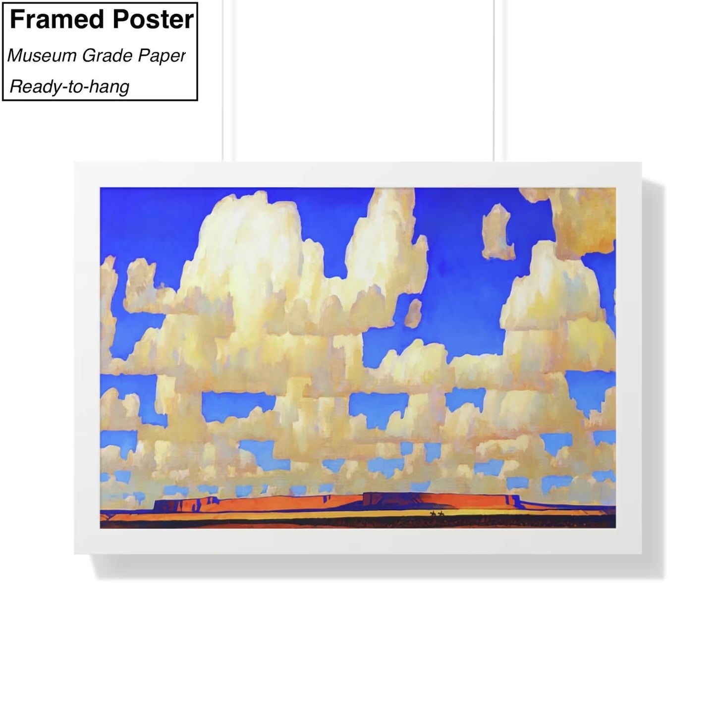 Cloud World by Maynard Dixon Framed Poster