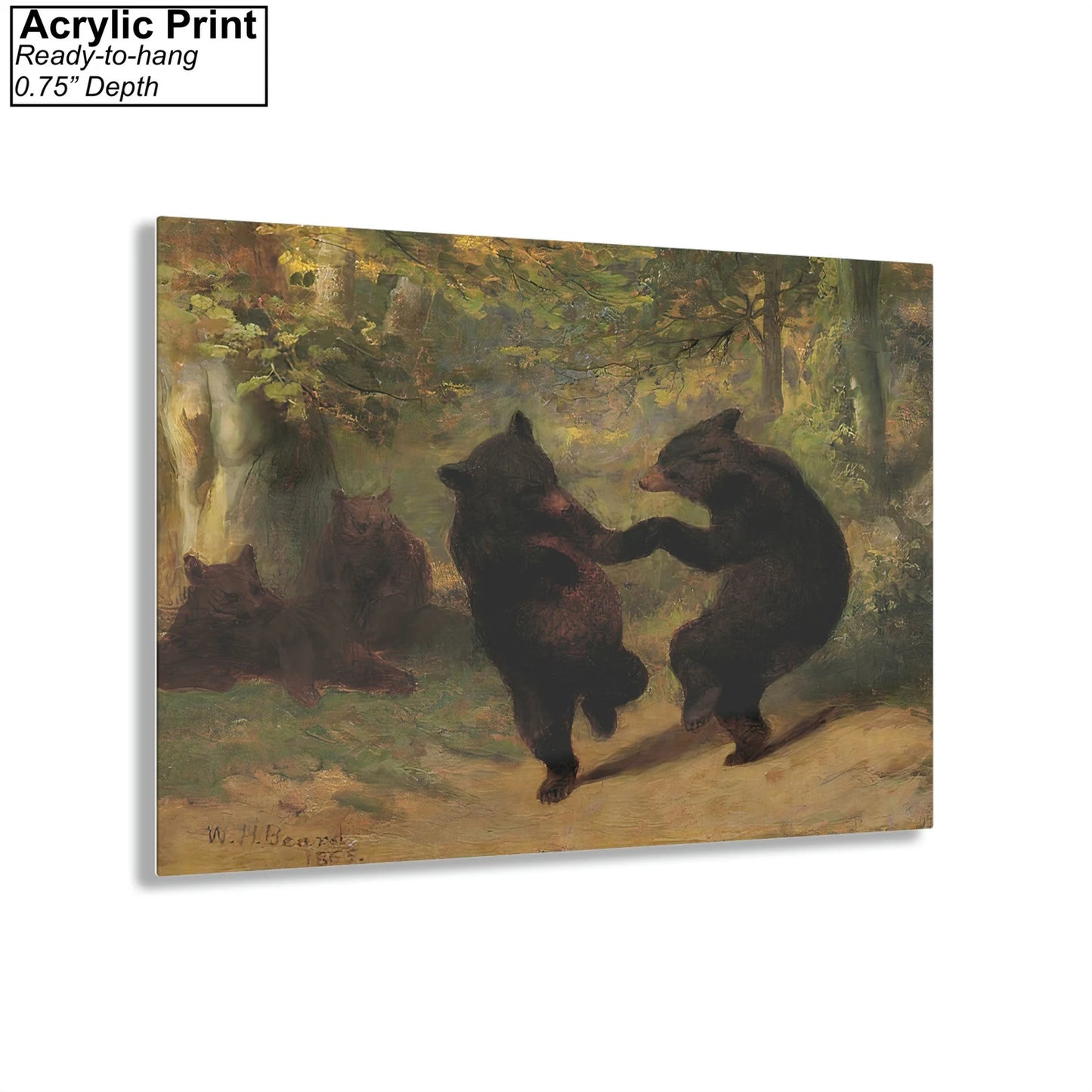 Dancing Bears By William Holbrook Beard Acrylic Print