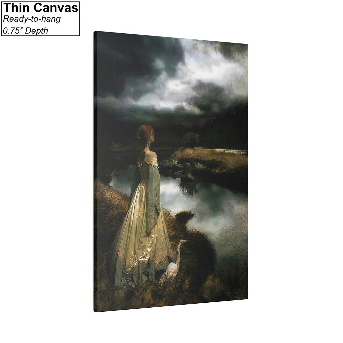 Edward Robert Hughes Whispers on the Wind Canvas Print