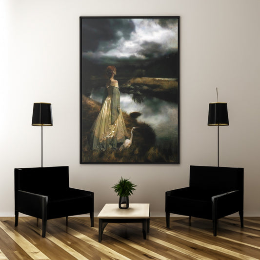 Edward Robert Hughes Whispers on the Wind Canvas Wall Art