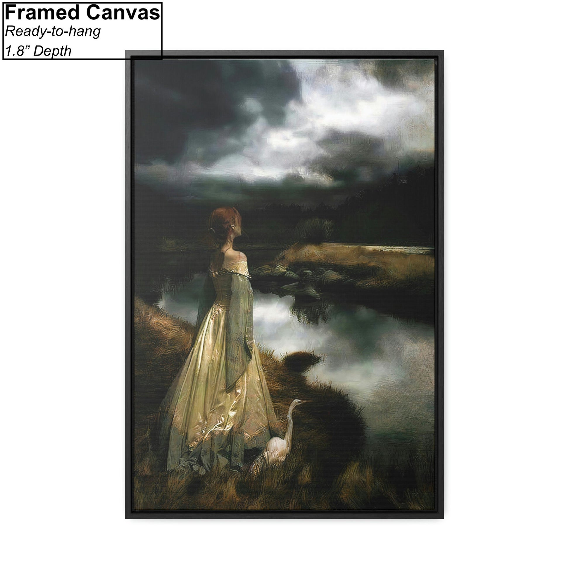 Edward Robert Hughes Whispers on the Wind Framed Canvas