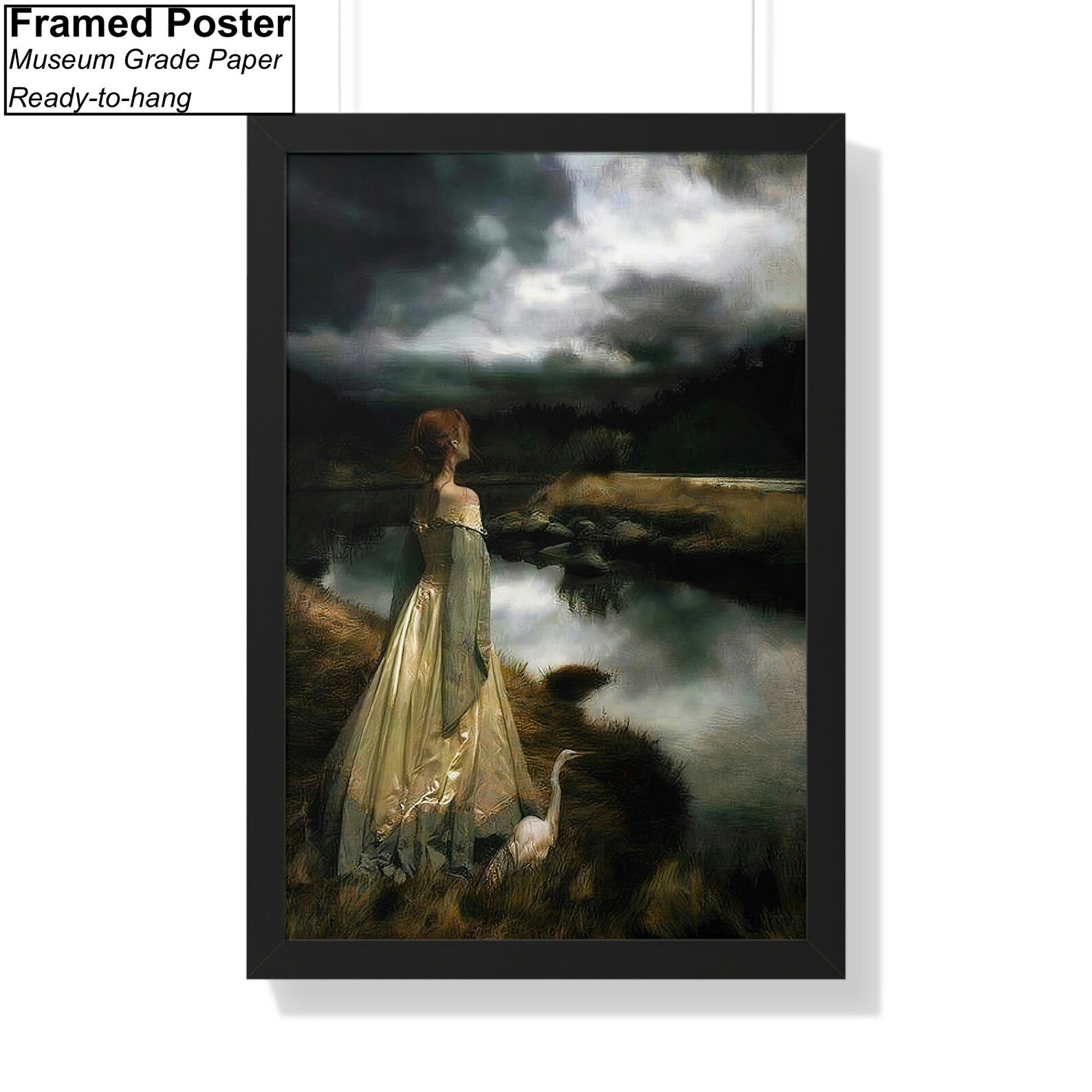 Edward Robert Hughes Whispers on the Wind Framed Poster