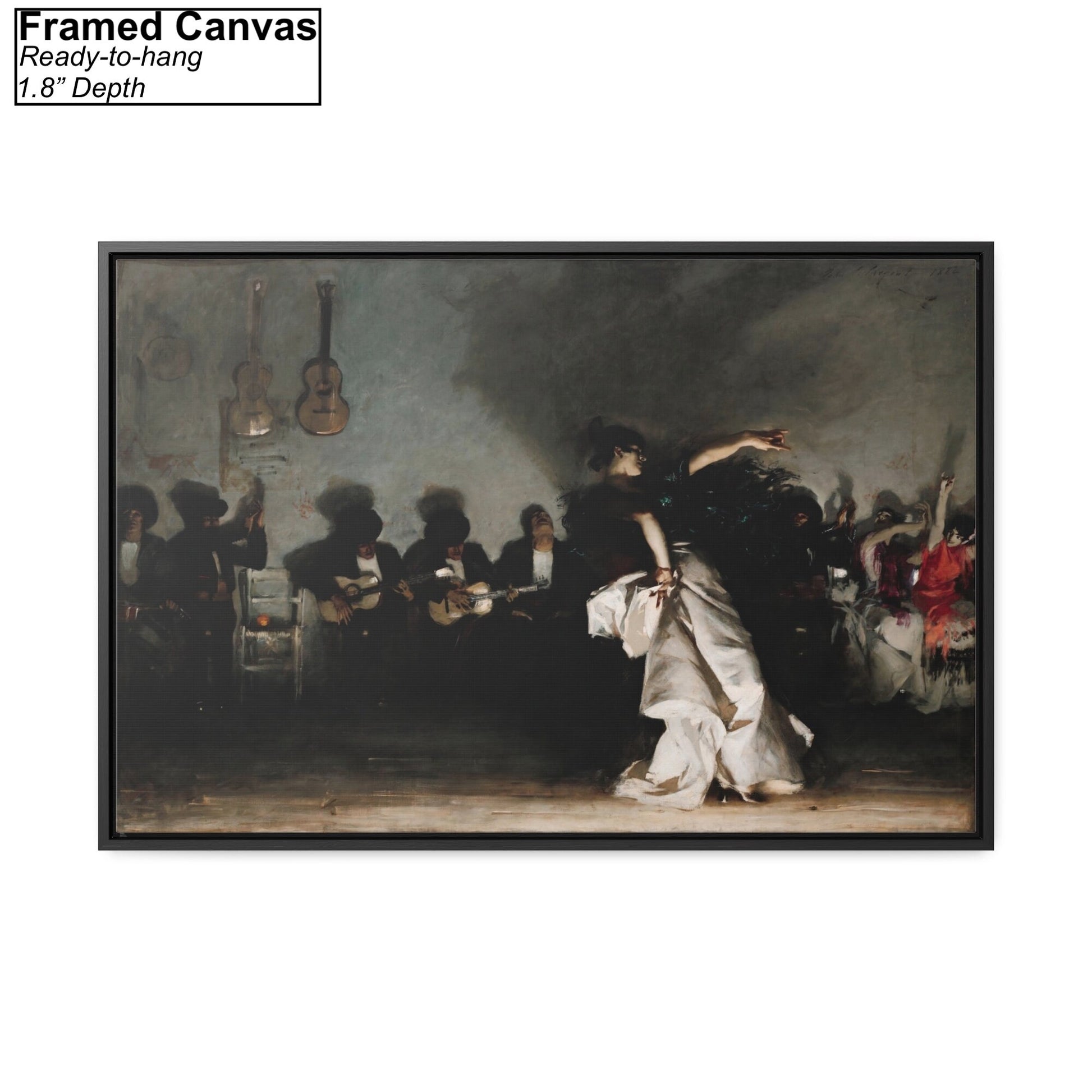 El Jaleo by John Singer Sargent Framed Canvas