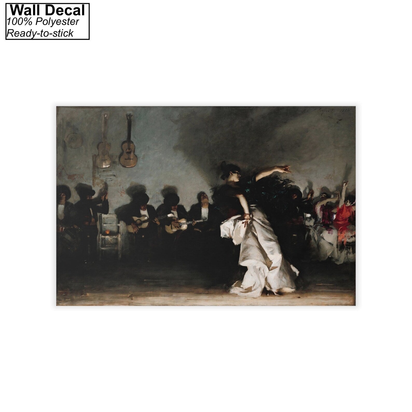 El Jaleo by John Singer Sargent Wall Decal