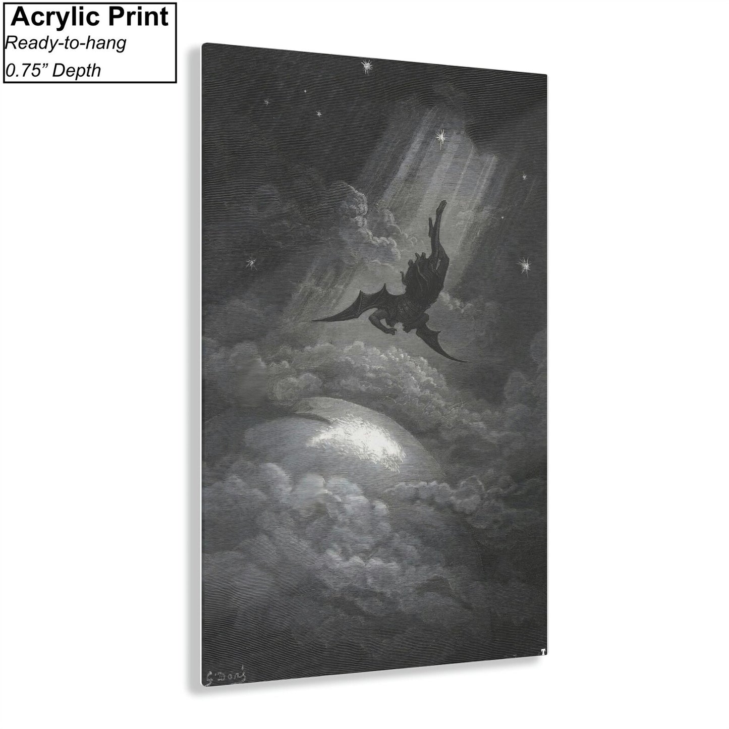 Gustave Dore Paradise Lost Acrylic Print