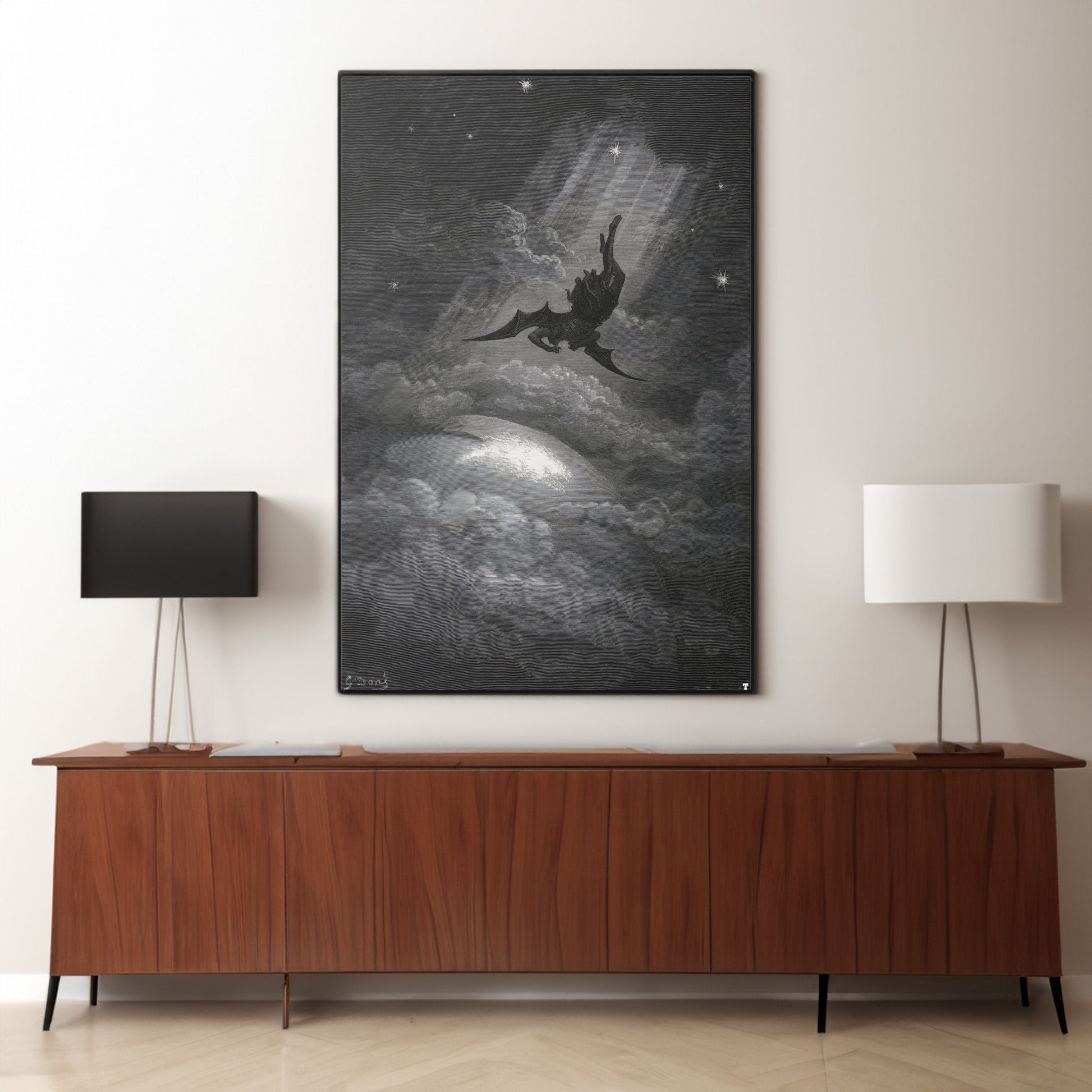 Gustave Dore Paradise Lost Canvas Wall Art