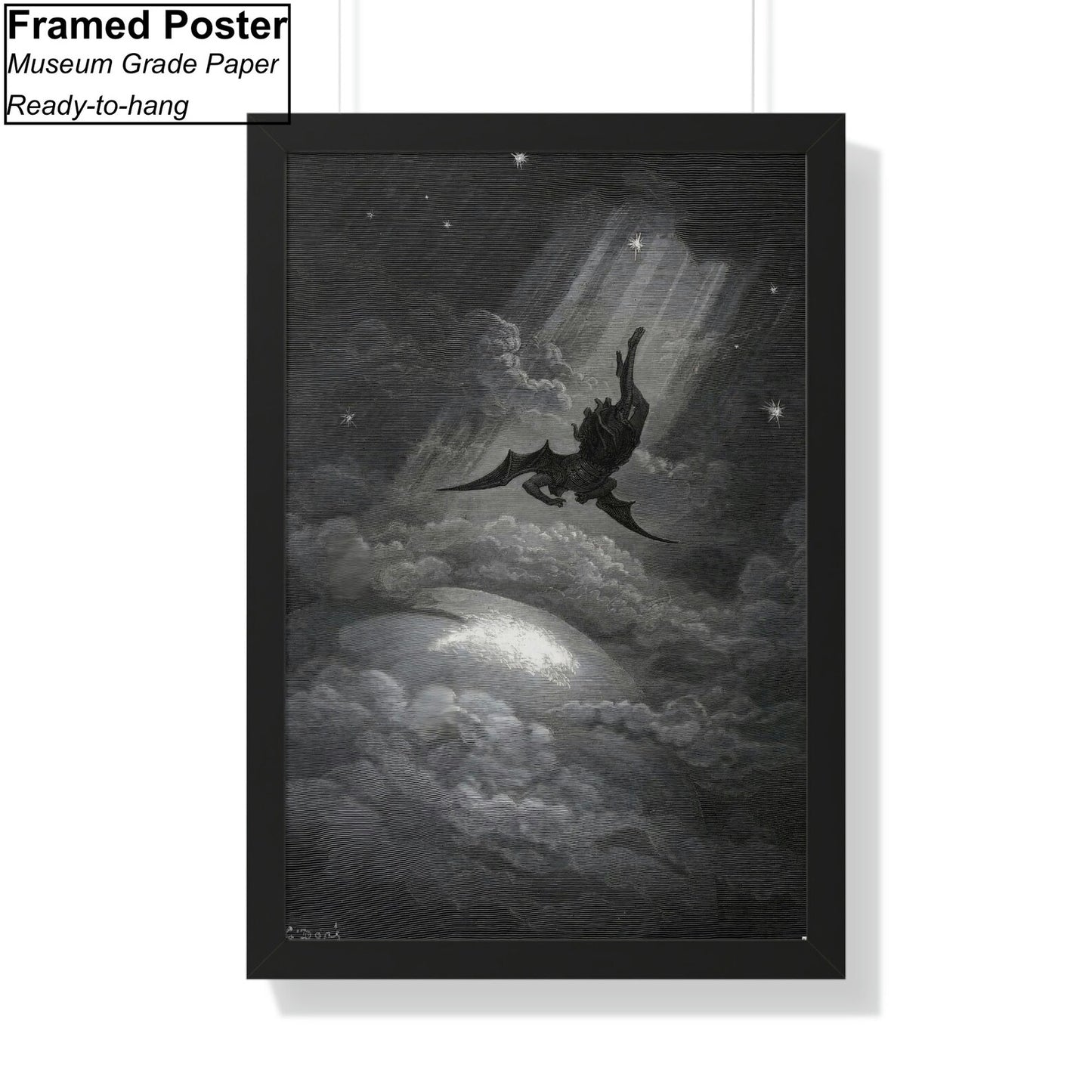 Gustave Dore Paradise Lost Framed Poster