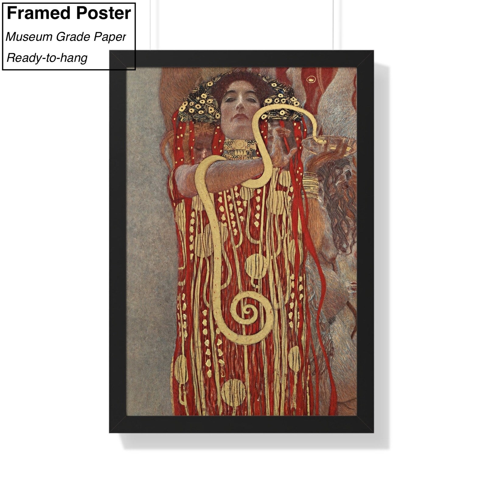 Gustav Klimt Hygieia Framed Poster