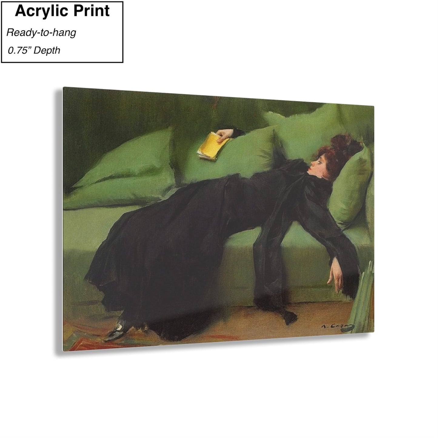 Ramon Casas After The Ball Canvas/Poster Art Reproduction, The Young Decadent Girl Canvas Wall Art, Modernist Art Print