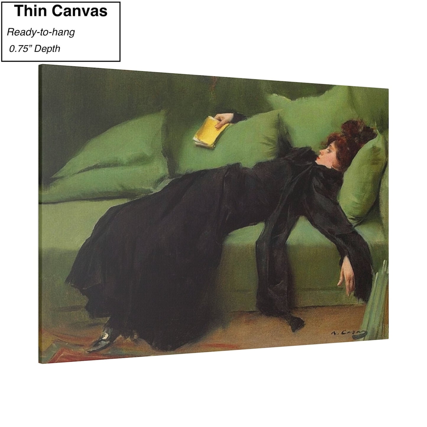 Ramon Casas After The Ball Canvas/Poster Art Reproduction, The Young Decadent Girl Canvas Wall Art, Modernist Art Print