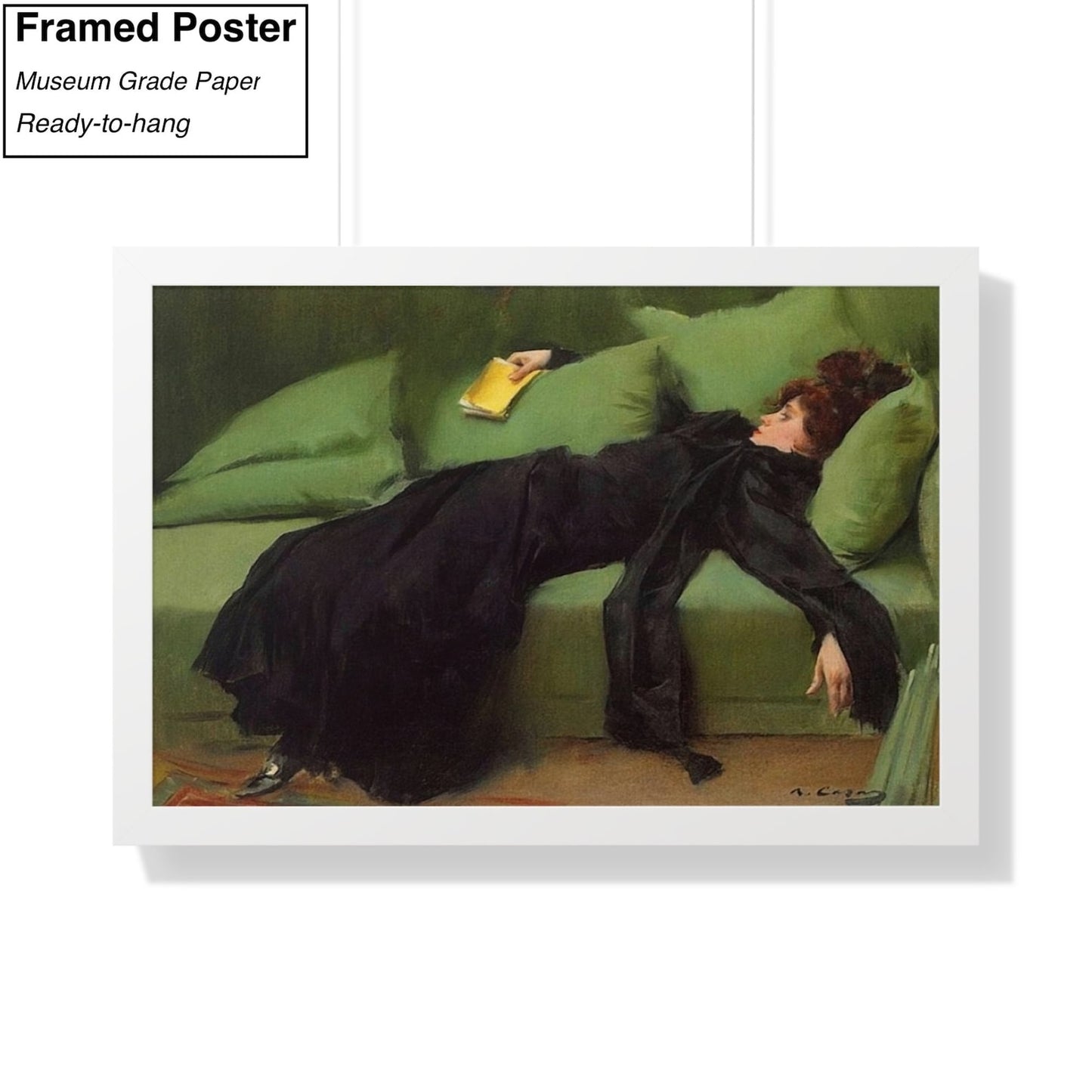 Ramon Casas After The Ball Canvas/Poster Art Reproduction, The Young Decadent Girl Canvas Wall Art, Modernist Art Print