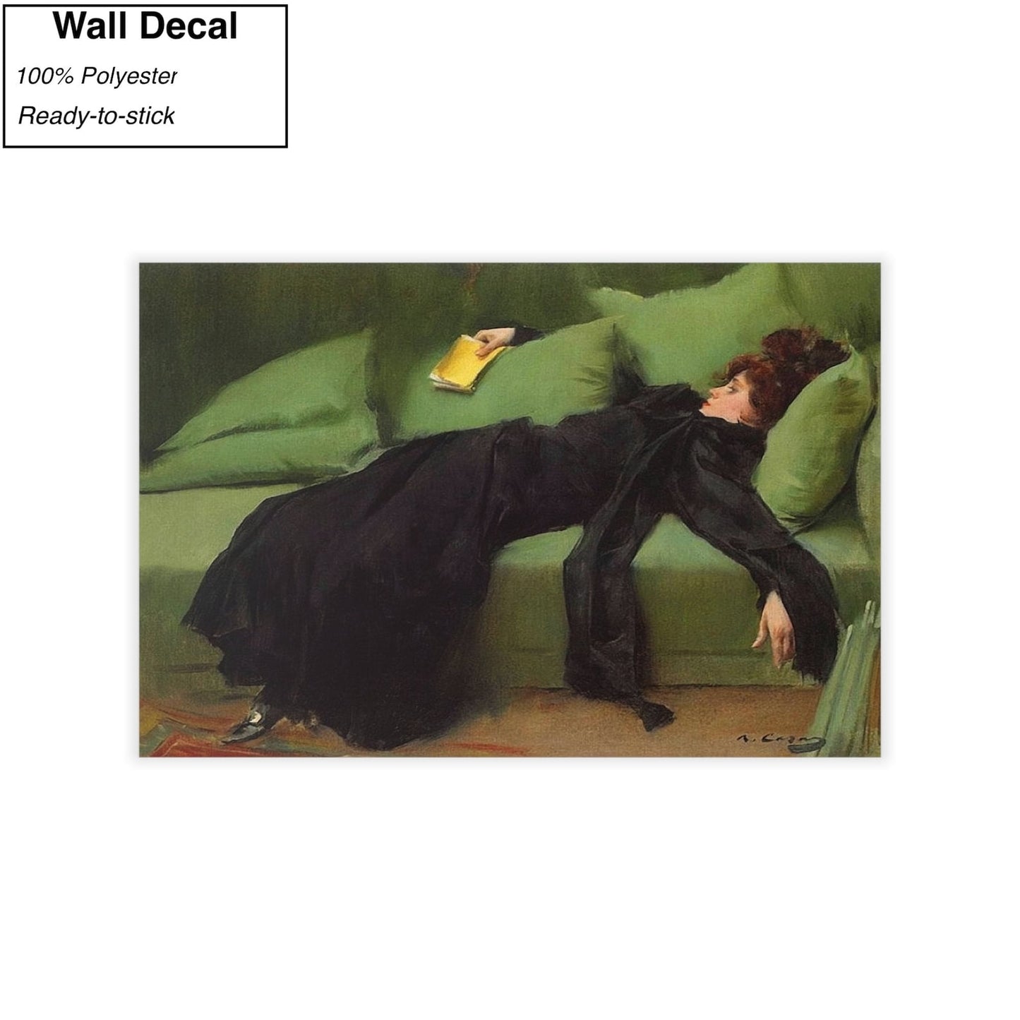 Ramon Casas After The Ball Canvas/Poster Art Reproduction, The Young Decadent Girl Canvas Wall Art, Modernist Art Print