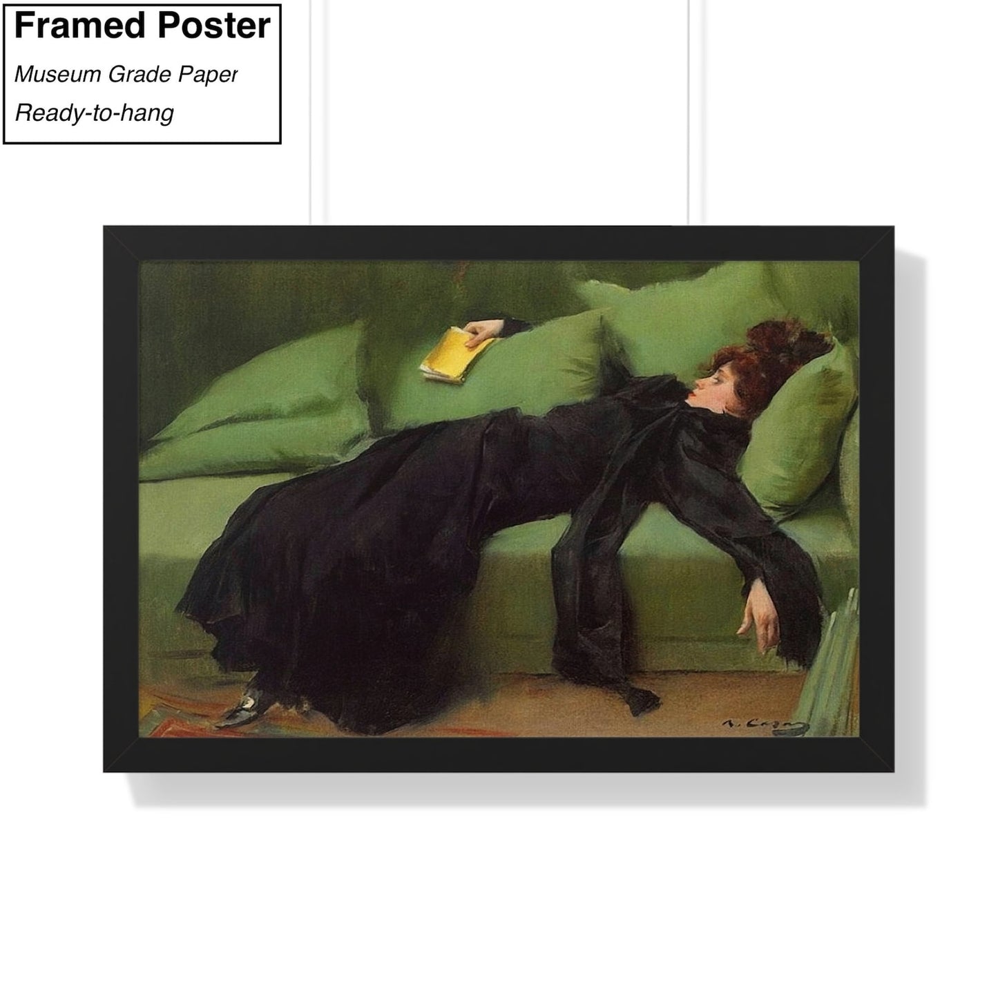 Ramon Casas After The Ball Canvas/Poster Art Reproduction, The Young Decadent Girl Canvas Wall Art, Modernist Art Print