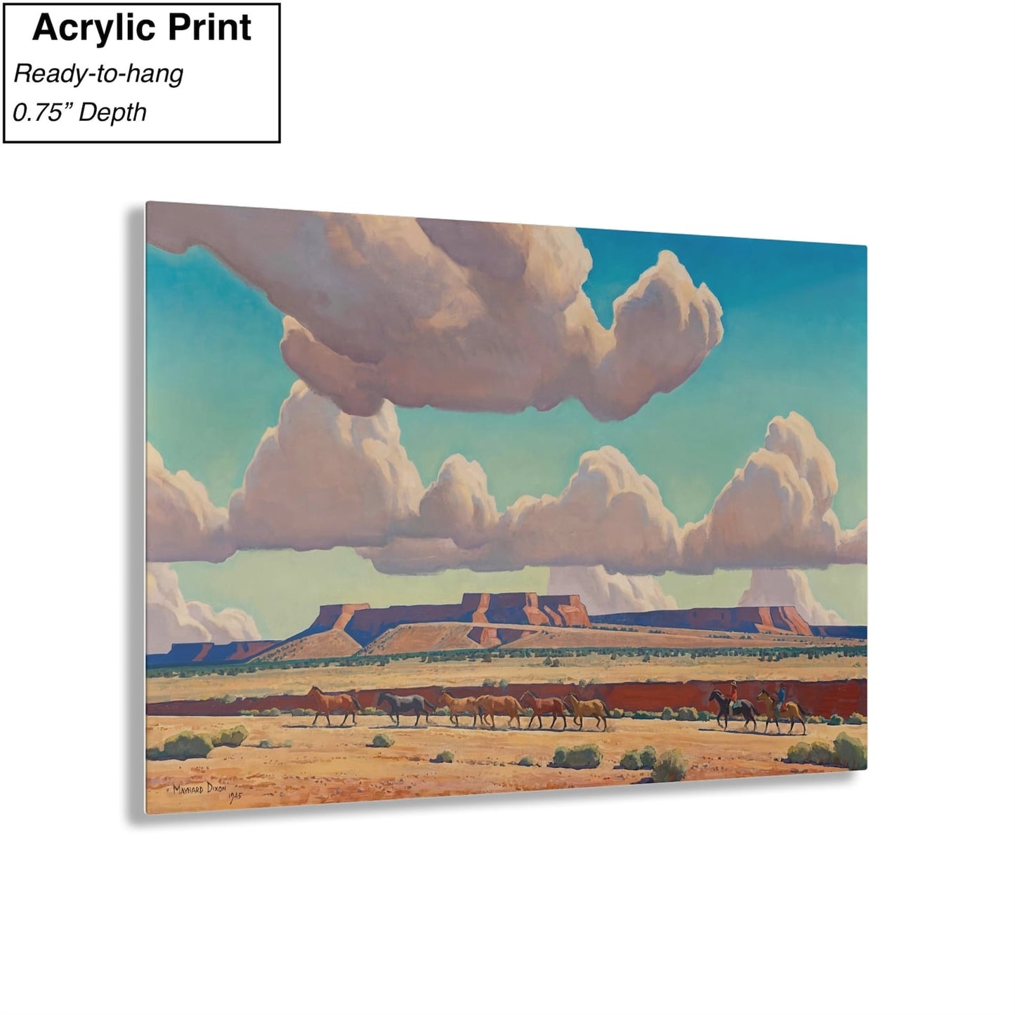 Maynard Dixon Wide Lands of the Navajo Canvas/Poster Wall Art Reproduction