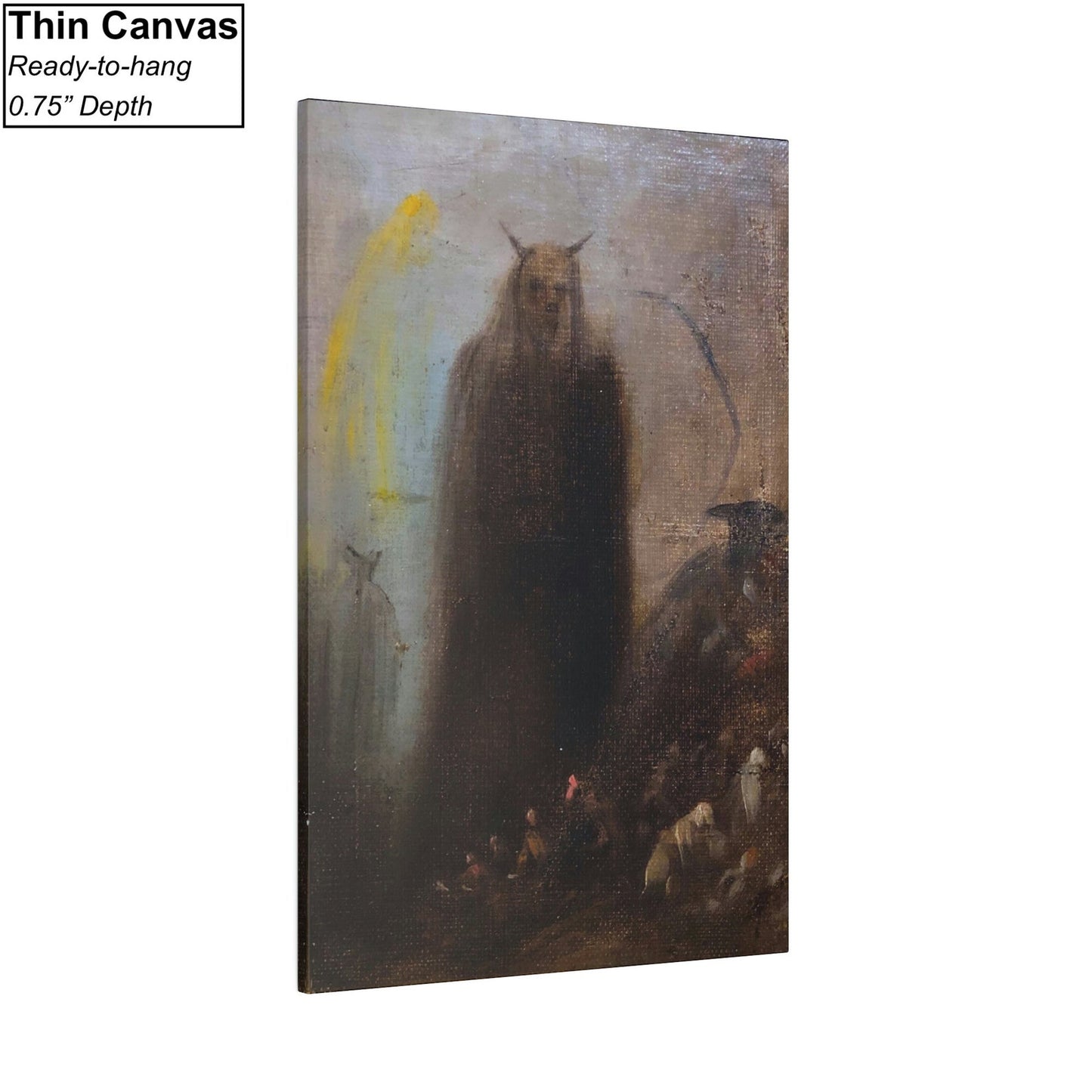 Ghostly Vision by Francisco de Goya Canvas/Poster Art Reproduction, Goya Art Print, Horror Wall Art, Romanticism Painting