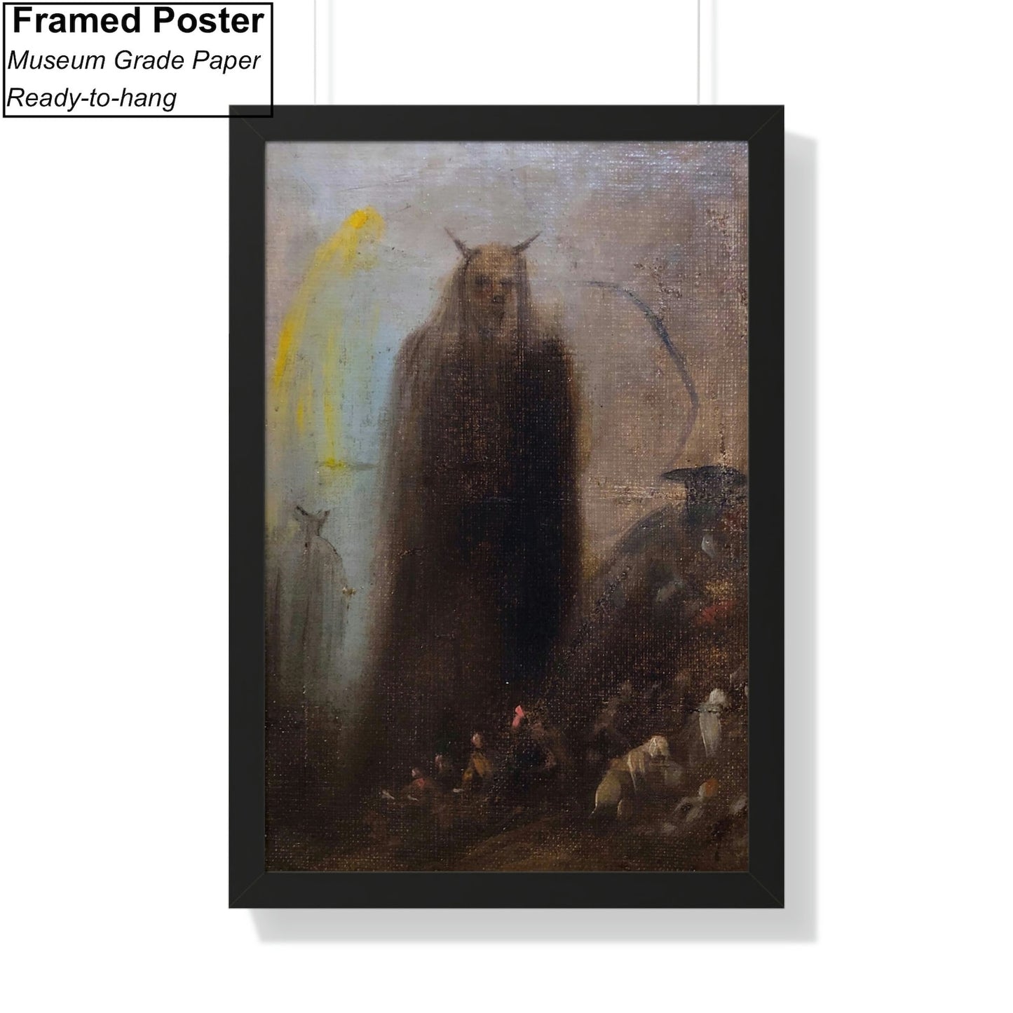 Ghostly Vision by Francisco de Goya Framed Poster