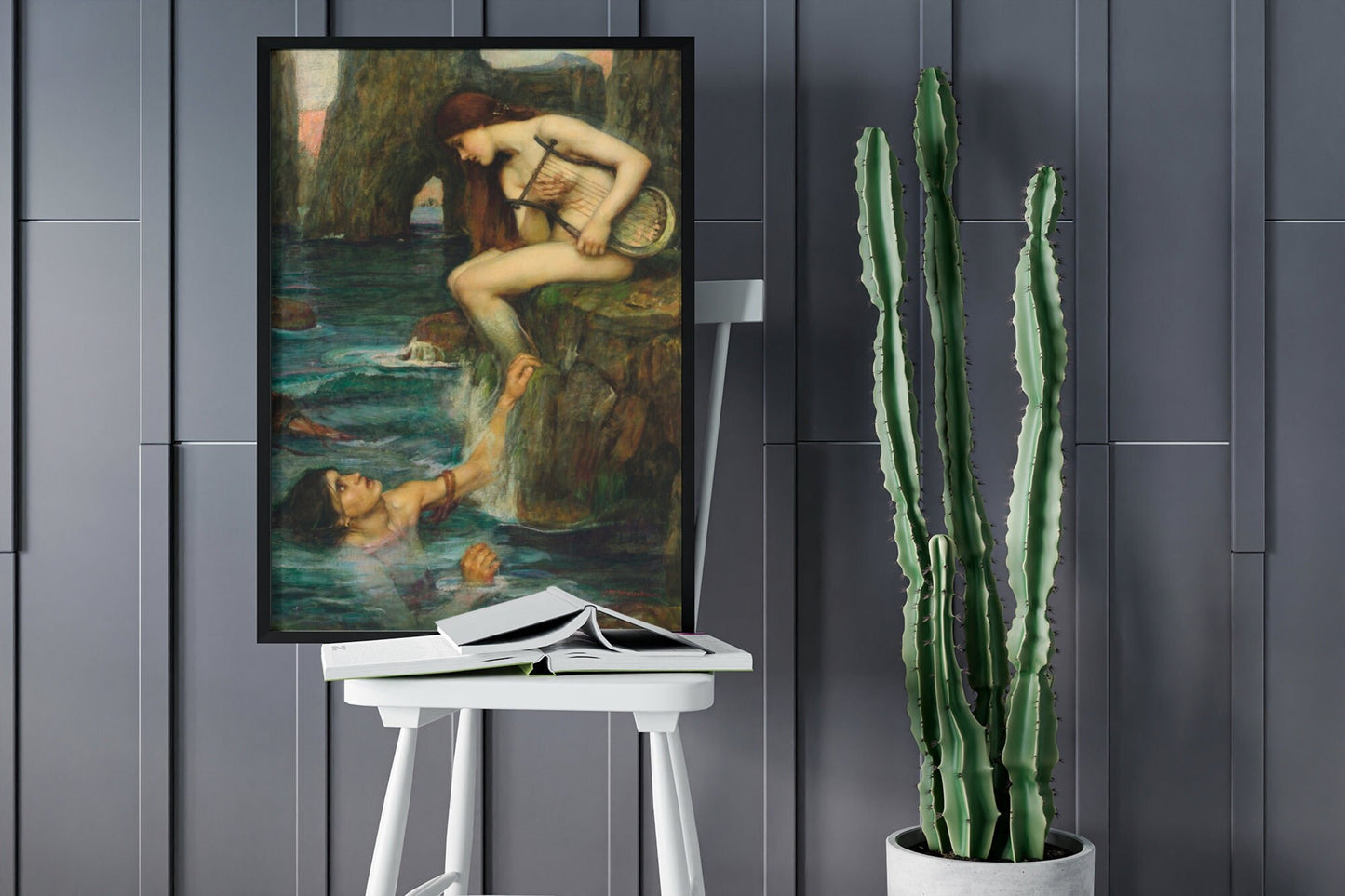 John William Waterhouse The Siren Canvas Wall Art