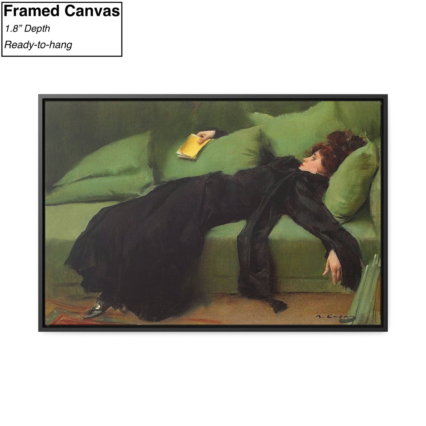 Decadent Young Woman Painting Print