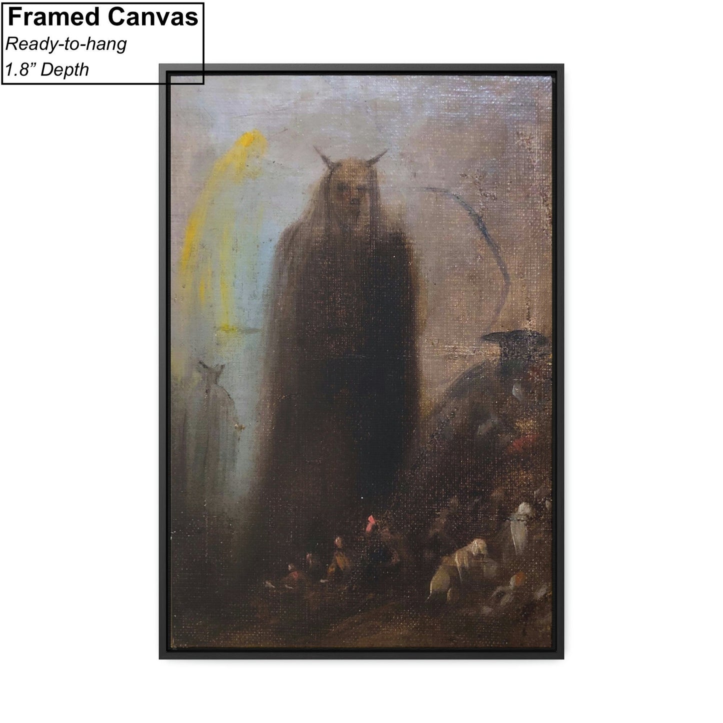 Ghostly Vision by Francisco de Goya Framed Canvas