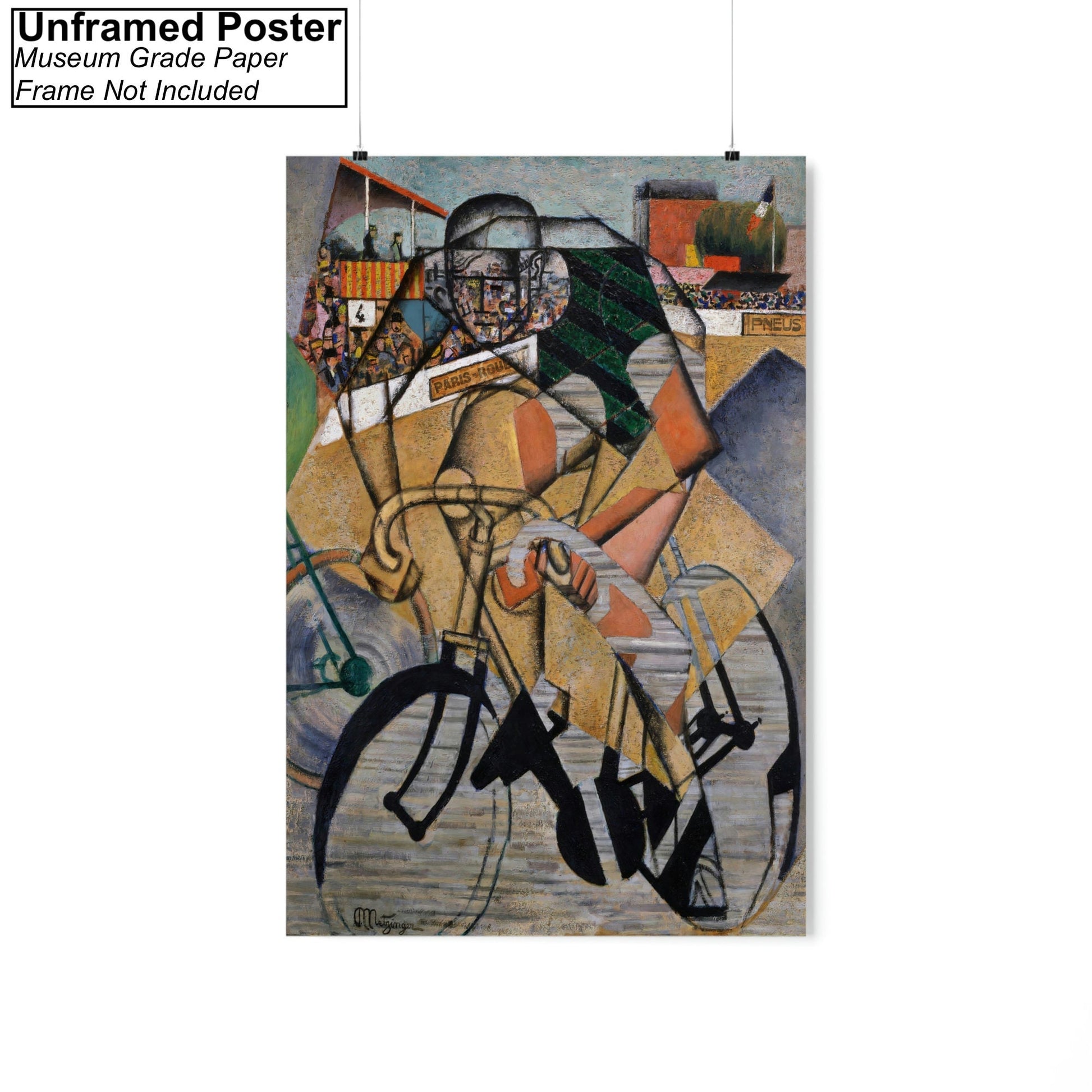 Jean Metzinger At the Cycle Race Track Poster