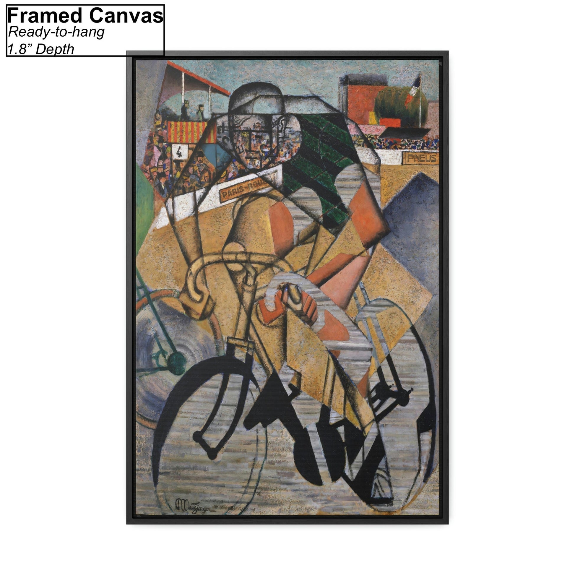 Jean Metzinger At the Cycle Race Track Framed Art