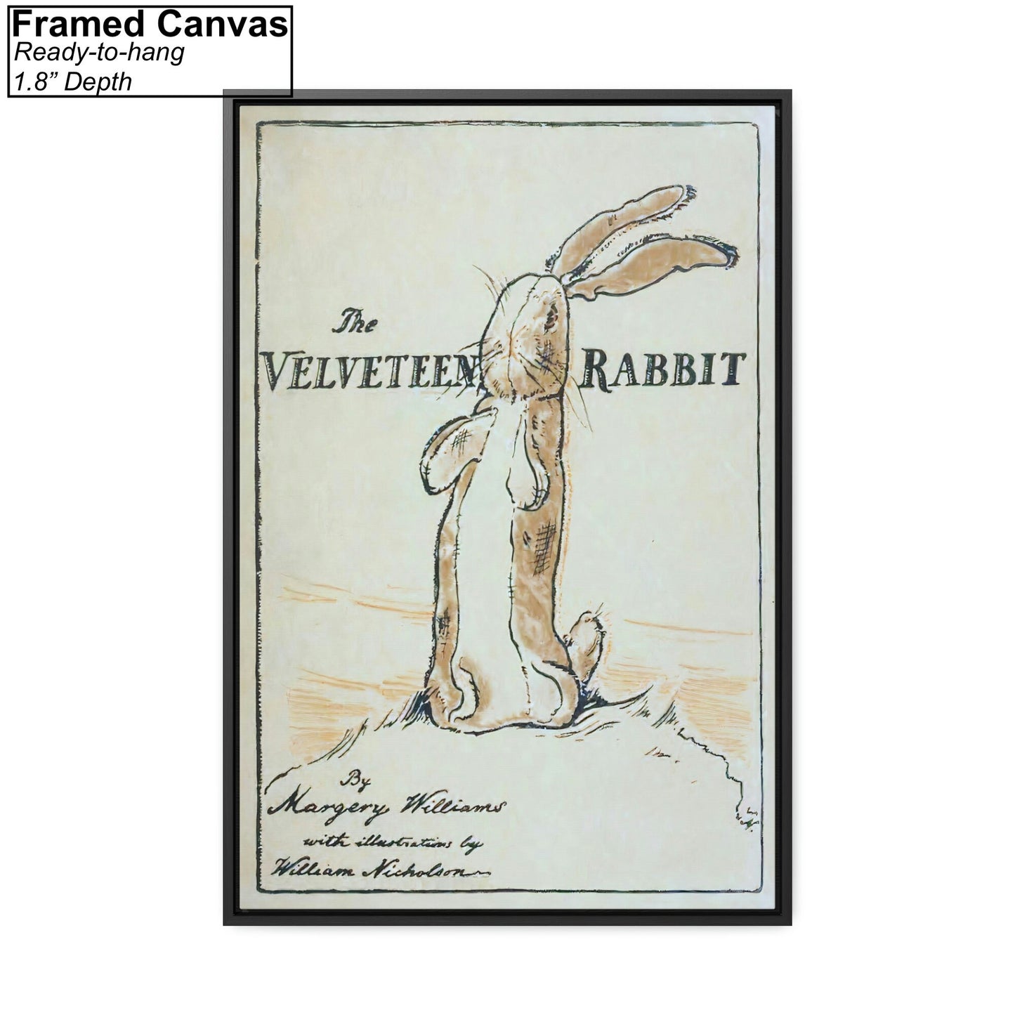 The Velveteen Rabbit Book Cover Framed Painting