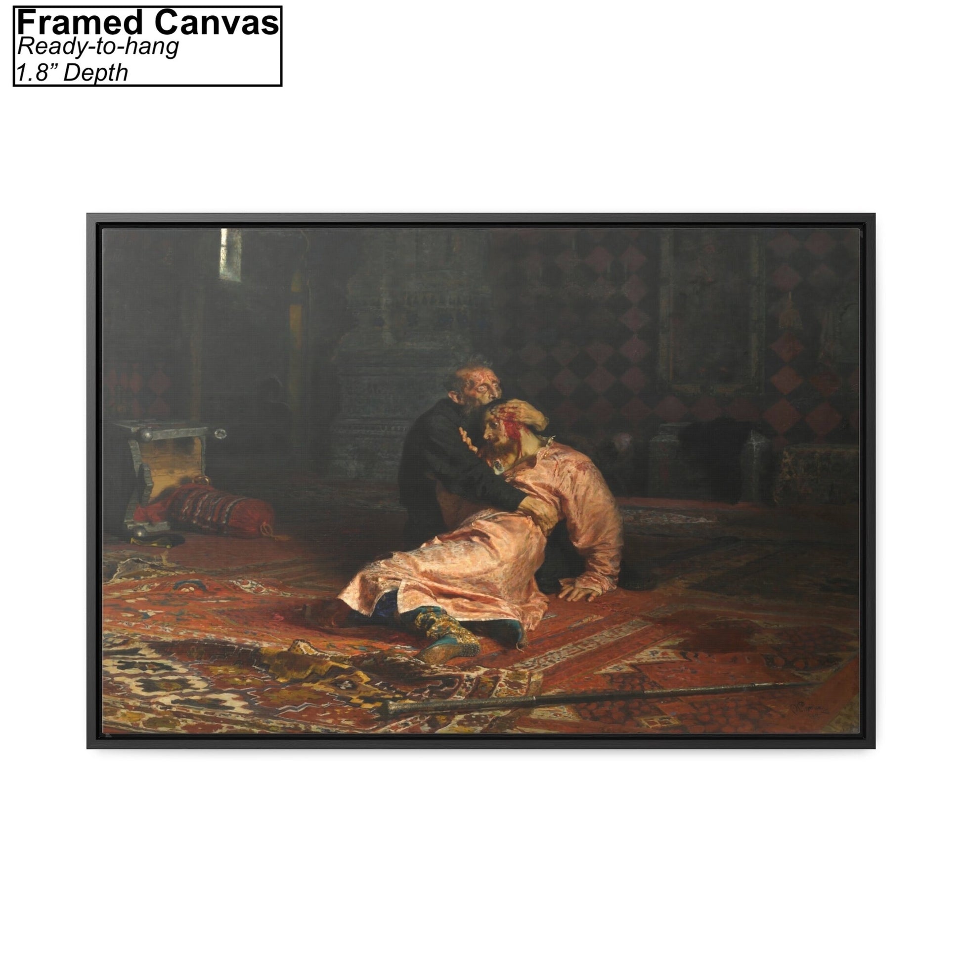 Ivan the Terrible and His Son Ivan by Ilya Replin Print