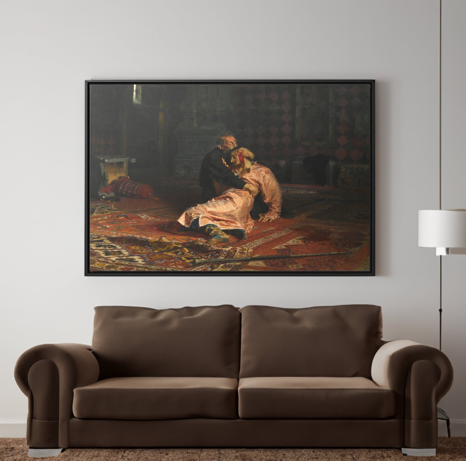 Ilya Replin Ivan the Terrible and His Son Ivan Painting Print