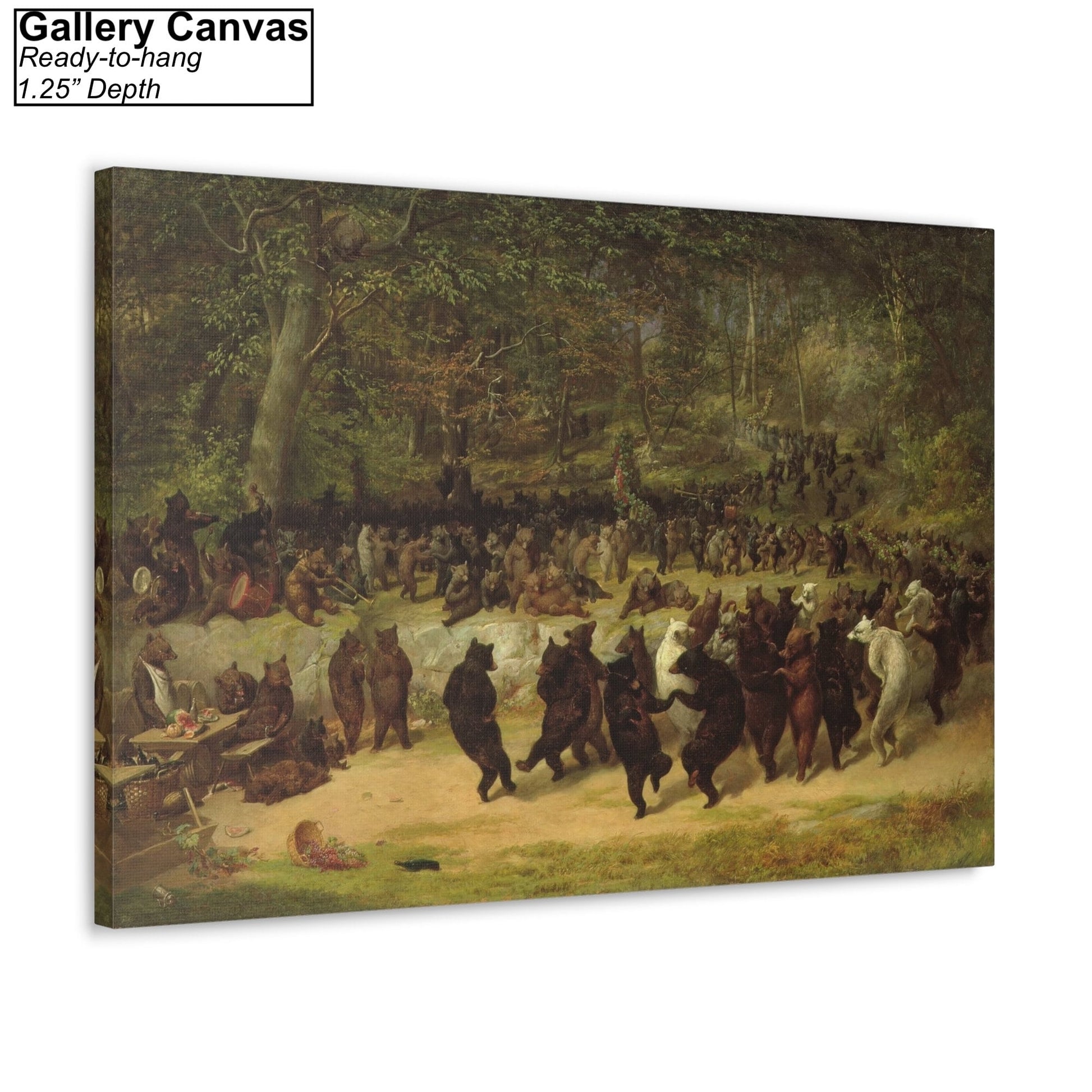 The Bear Dance by William Holbrook Beard Gallery Canvas