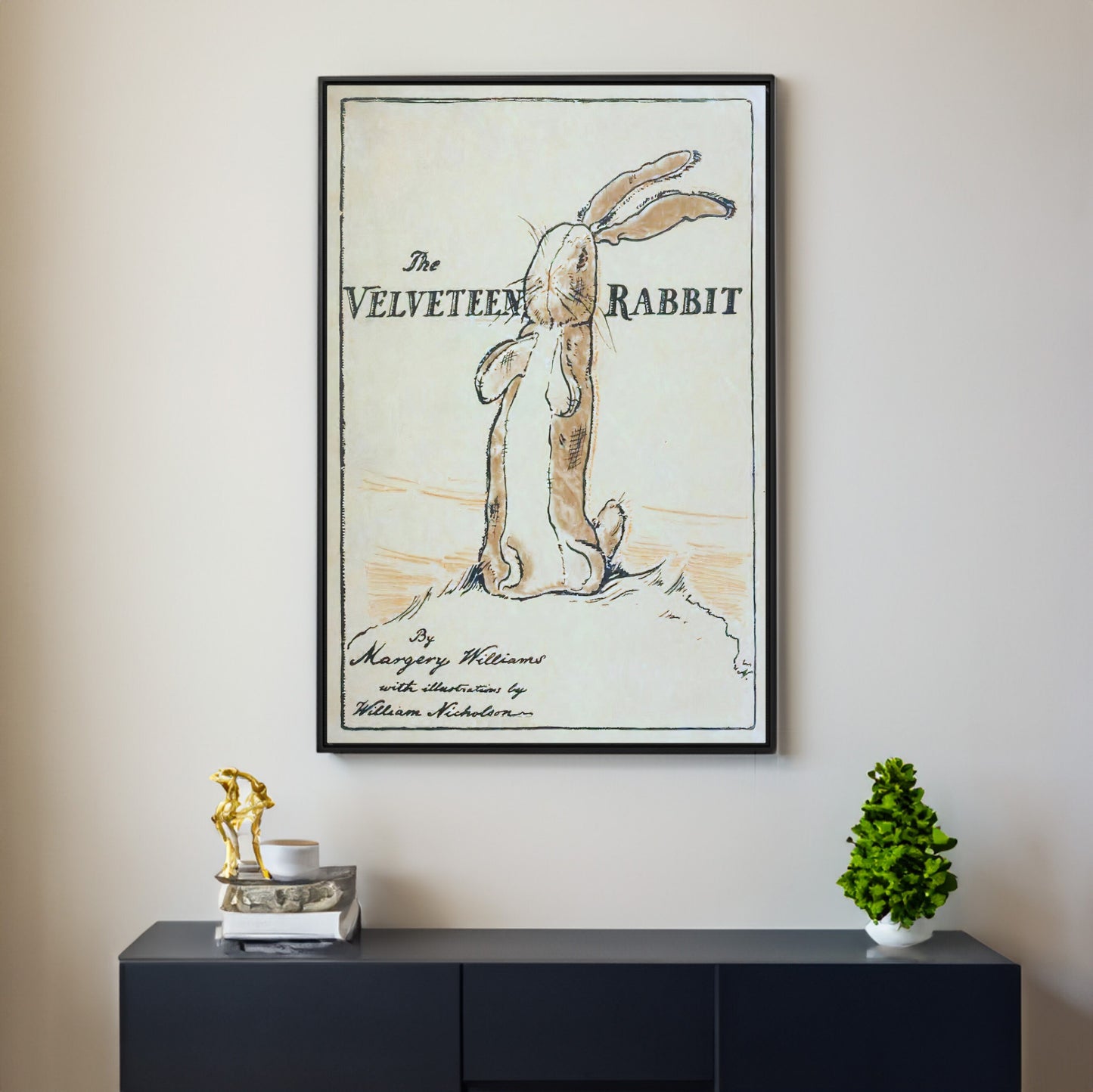 The Velveteen Rabbit Book Cover Framed Art