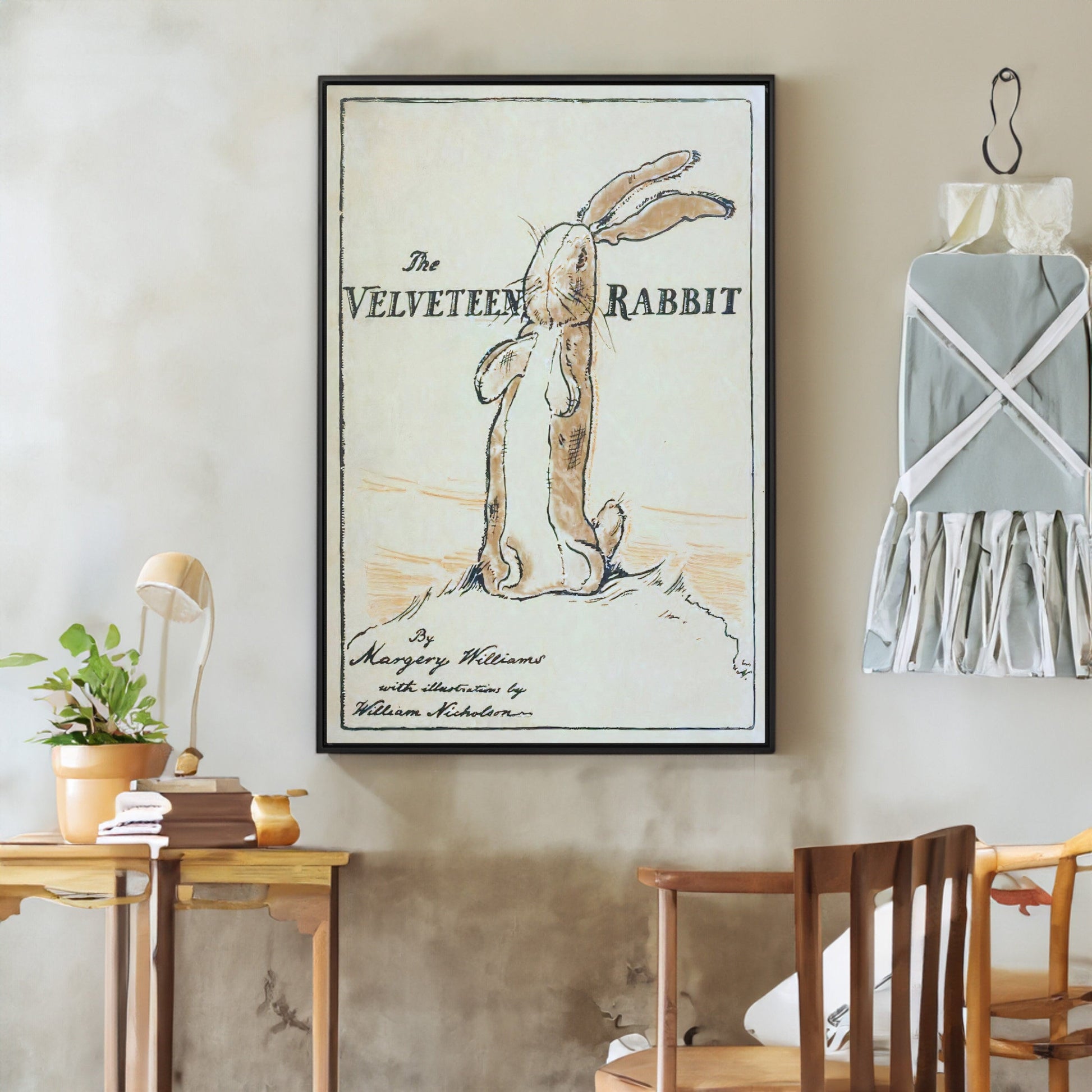 The Velveteen Rabbit Book Cover Canvas Wall Art