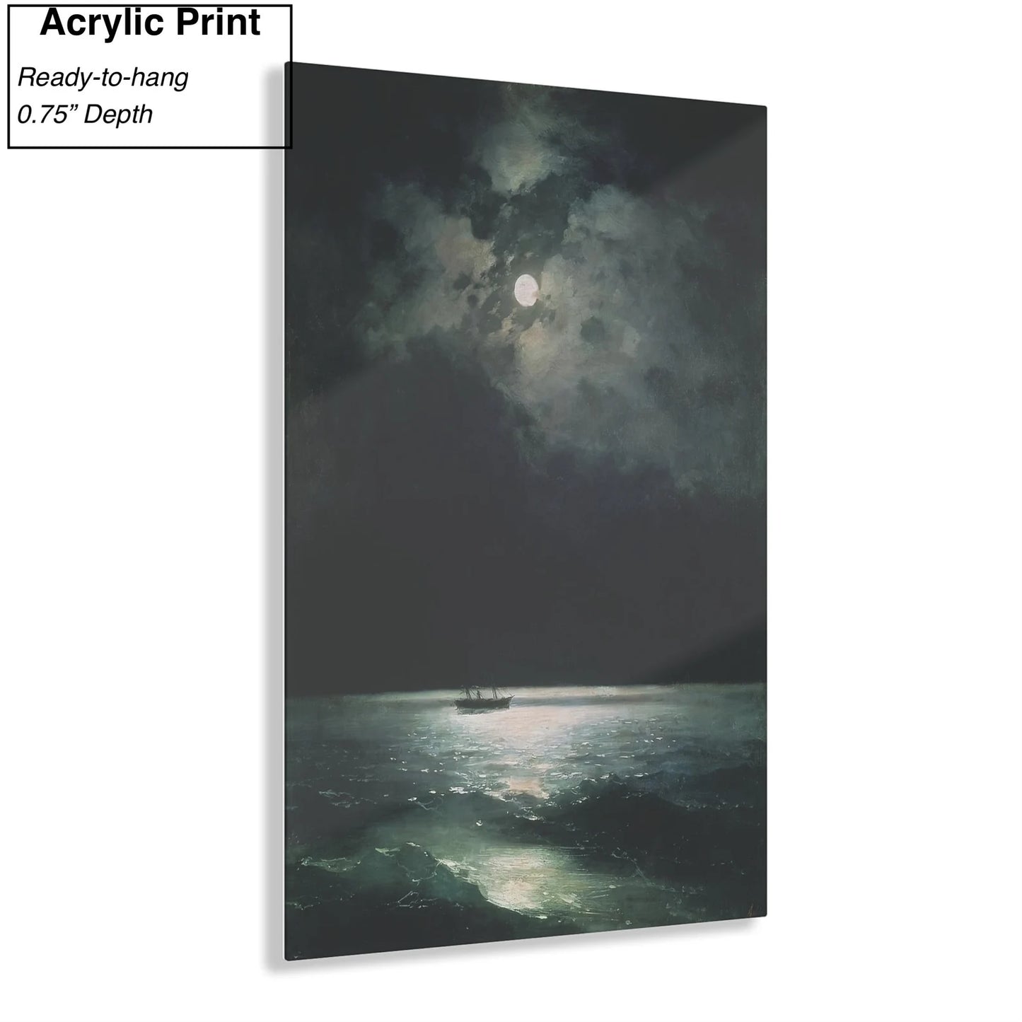 Ivan Aivazovsky The Black Sea at Night Acrylic Print