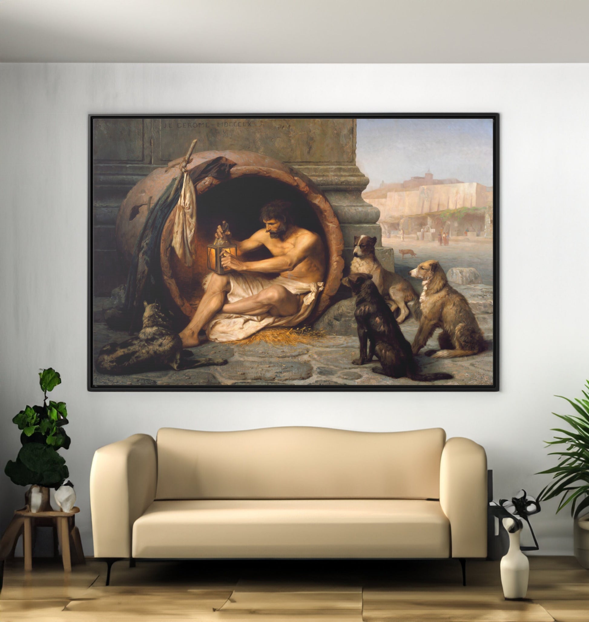 Jean Leon Gerome Diogenes Painting Print