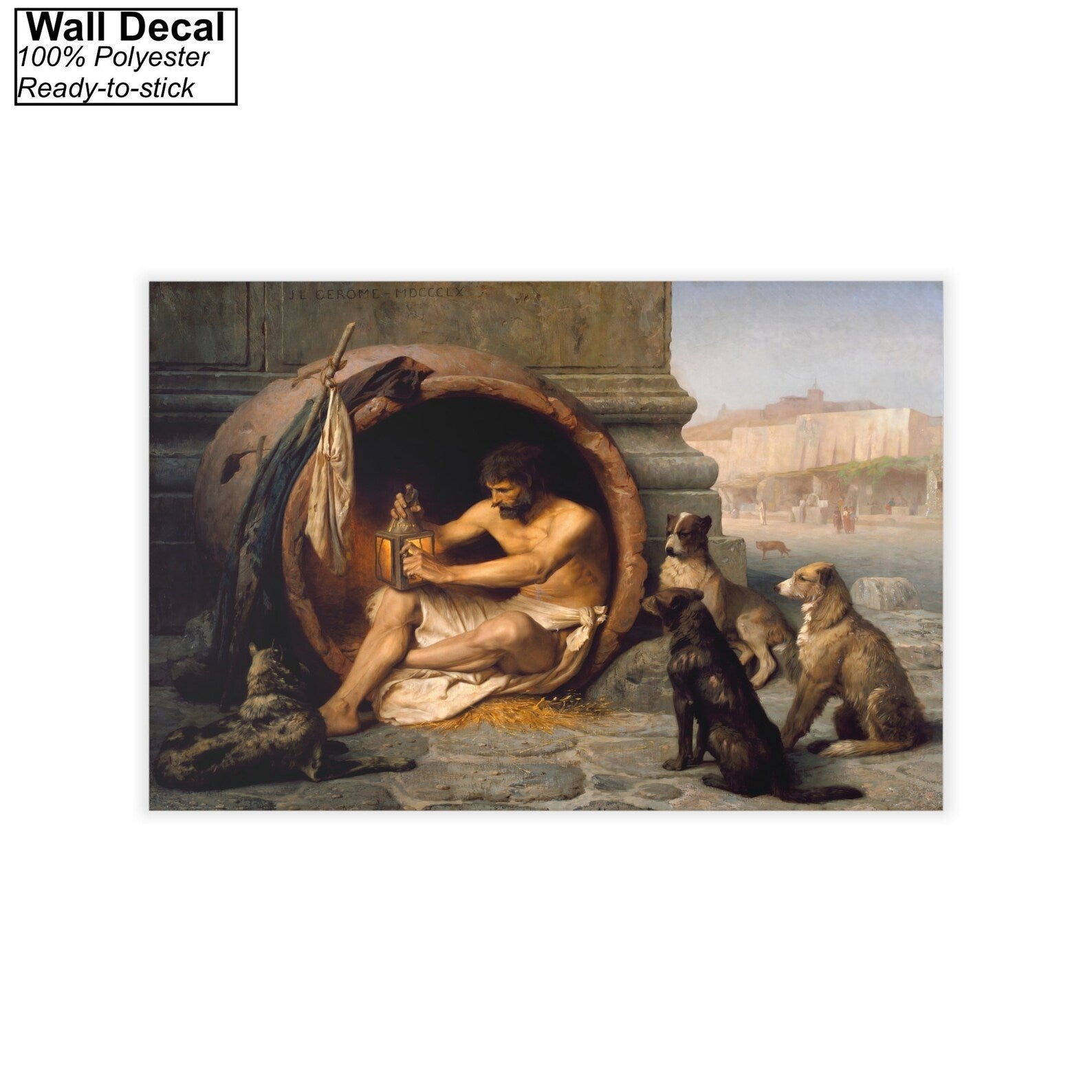 Jean Leon Gerome Diogenes Wall Decal