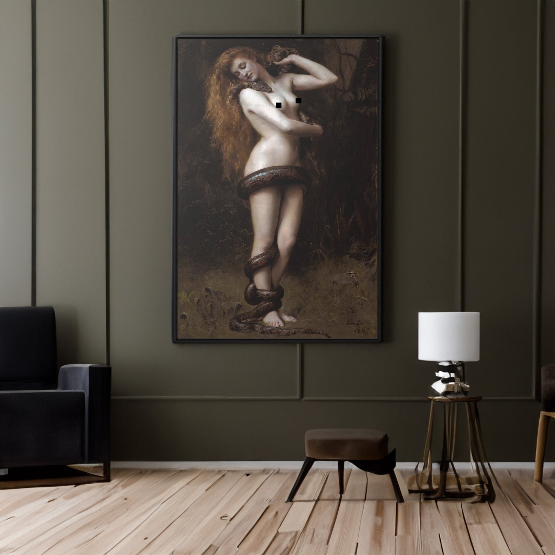 John Collier Lilith Canvas Wall Art