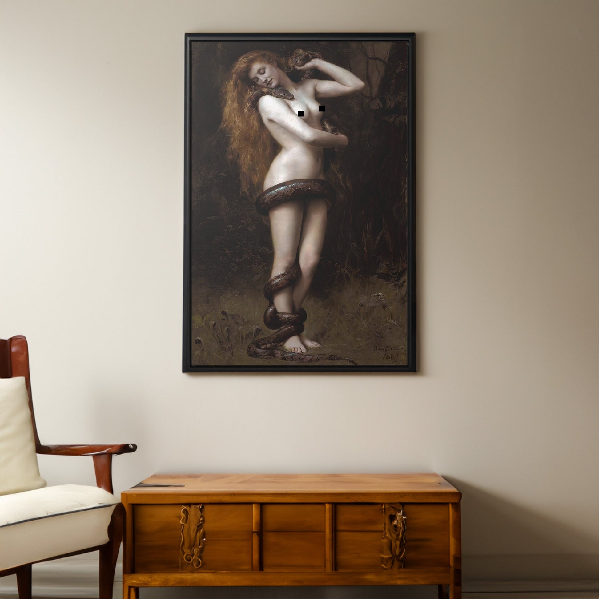 John Collier Lilith Painting Print