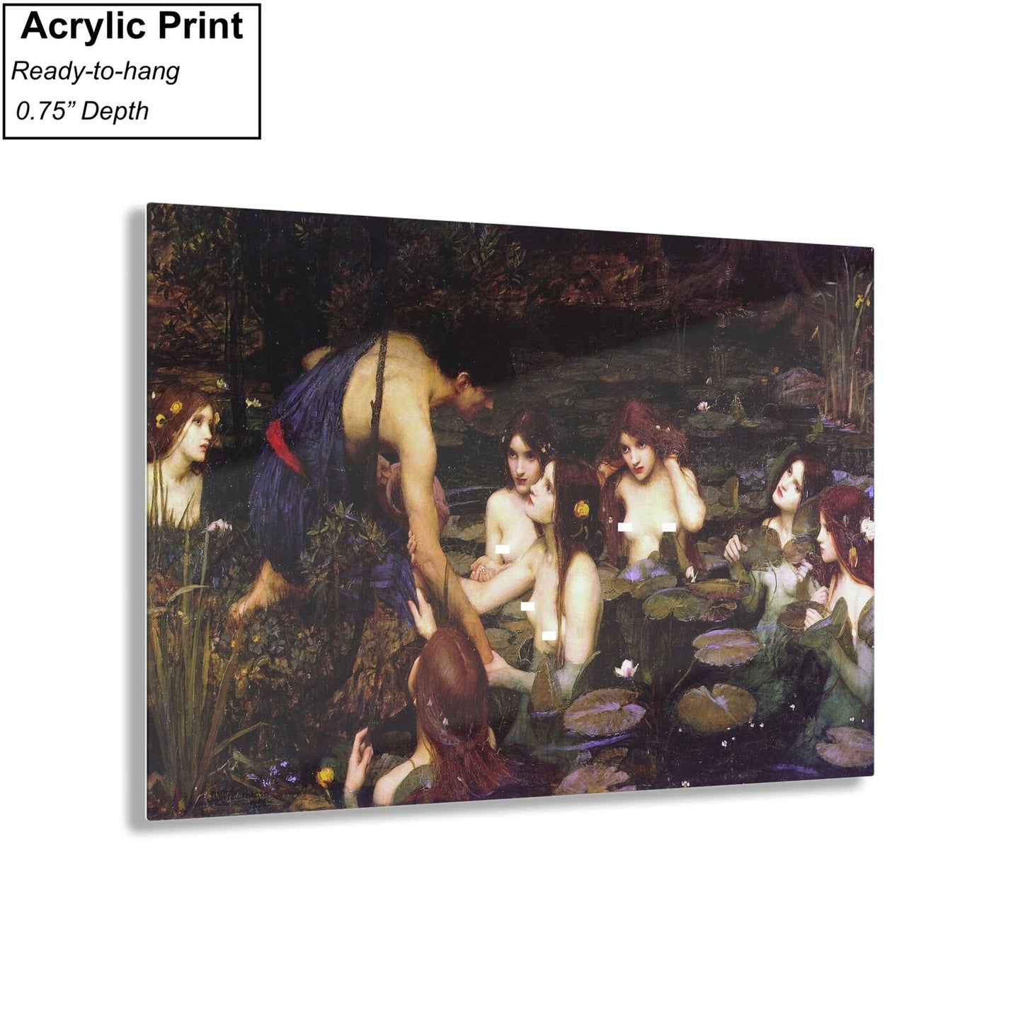 John William Waterhouse Hylas and the Nymphs Acrylic Print