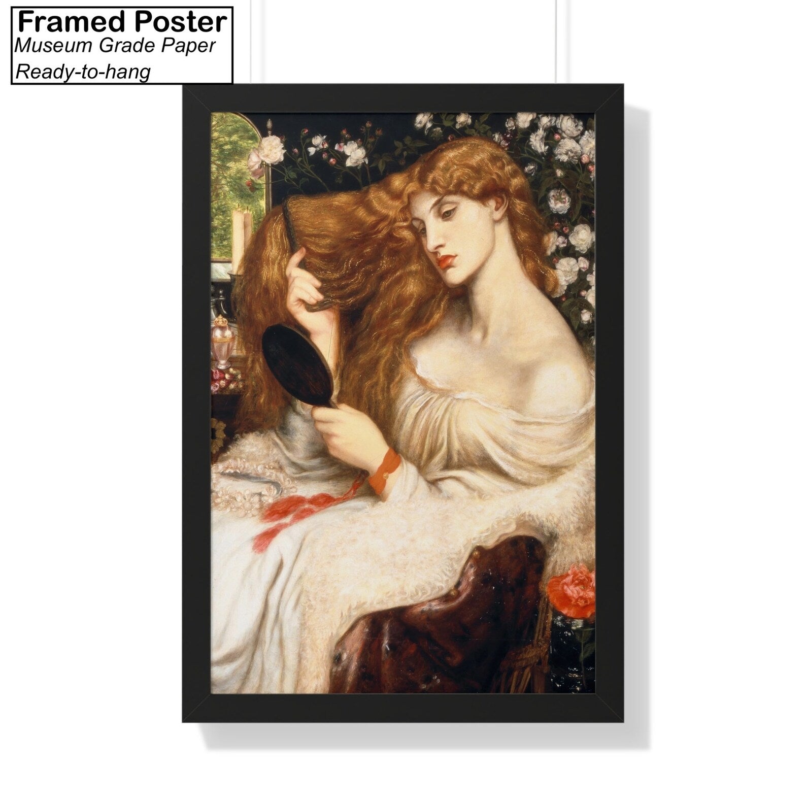 Lady Lilith by Dante Gabriel Rossetti Framed Poster