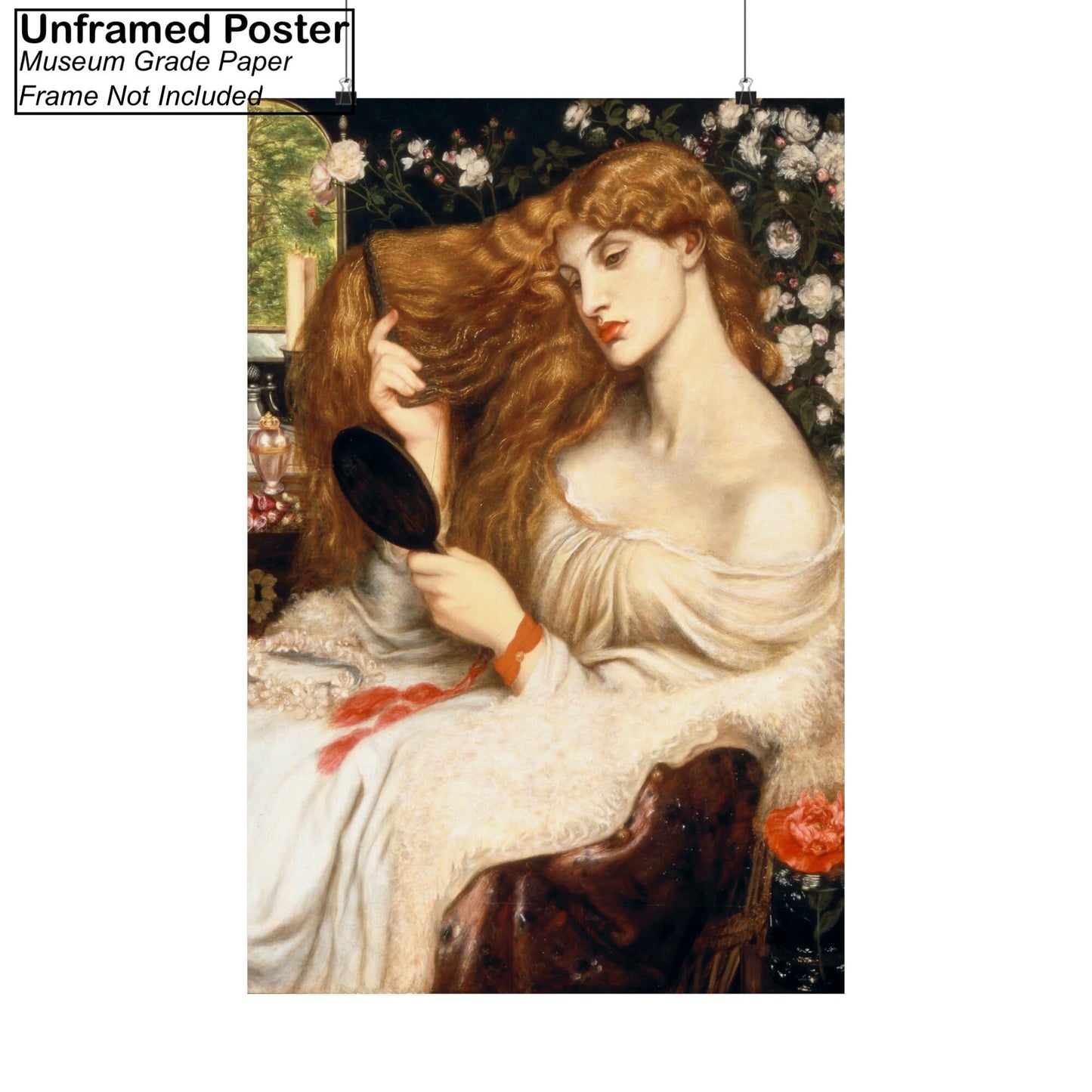 Lady Lilith by Dante Gabriel Rossetti Poster